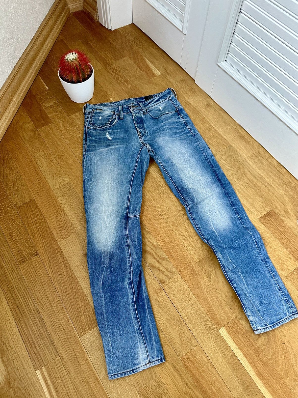 Faded Denim G-star Y2K Style Jeans