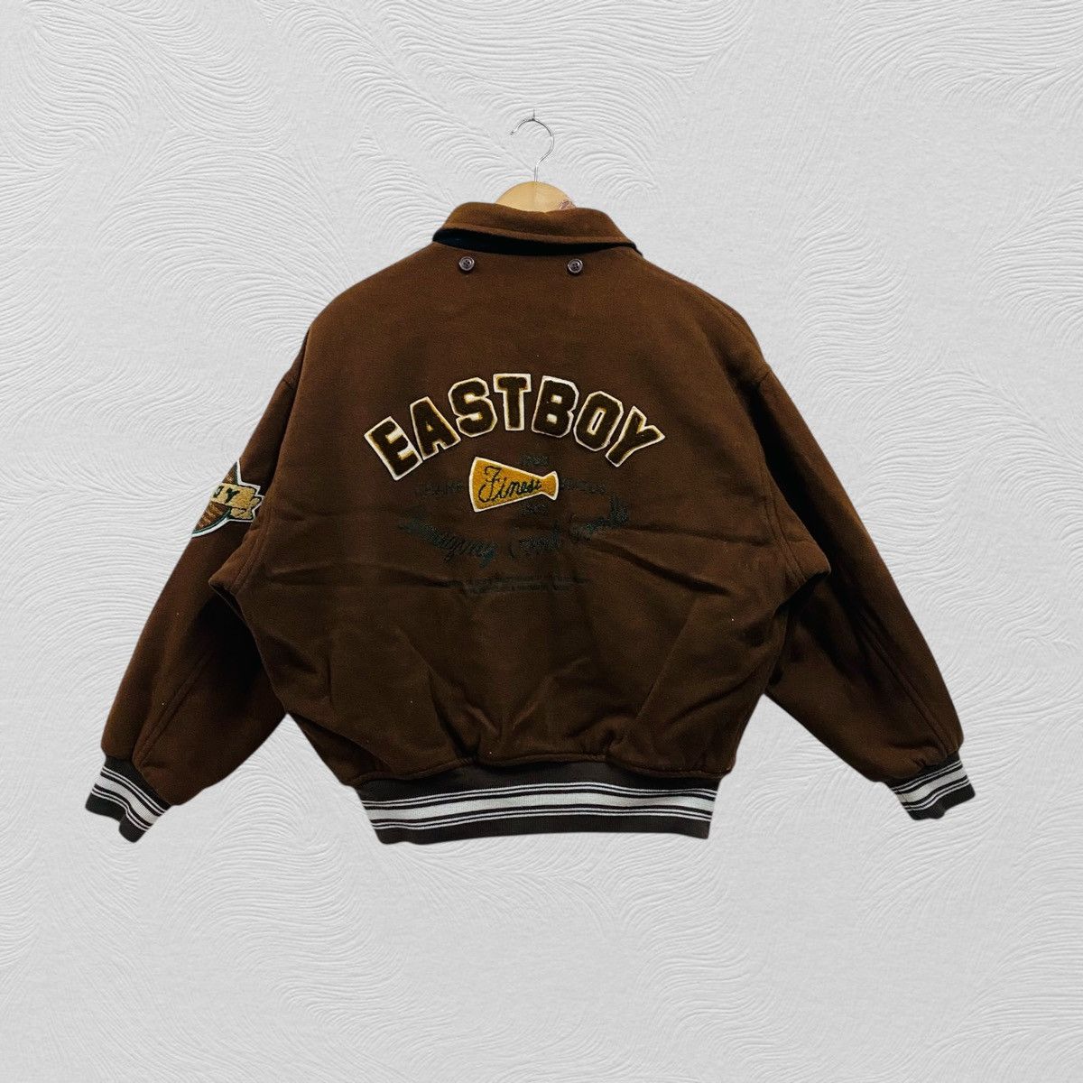 Japanese Brand Vintage east boy varsity jacket big logo Size US L / EU 52-54 / 3 - 2 Thumbnail
