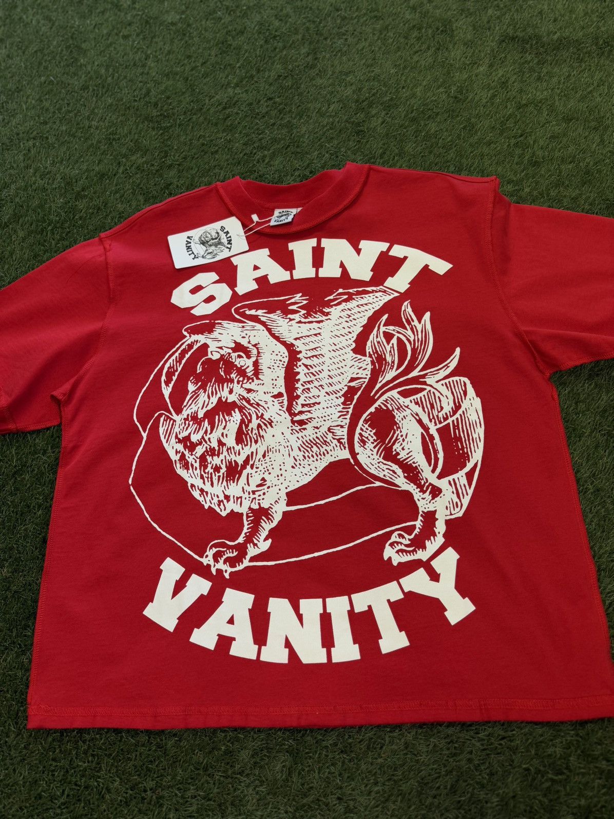 Saint Vanity Saint Vanity Red White Tee Shirt Size M (NEW) Size US M / EU 48-50 / 2 - 4 Thumbnail