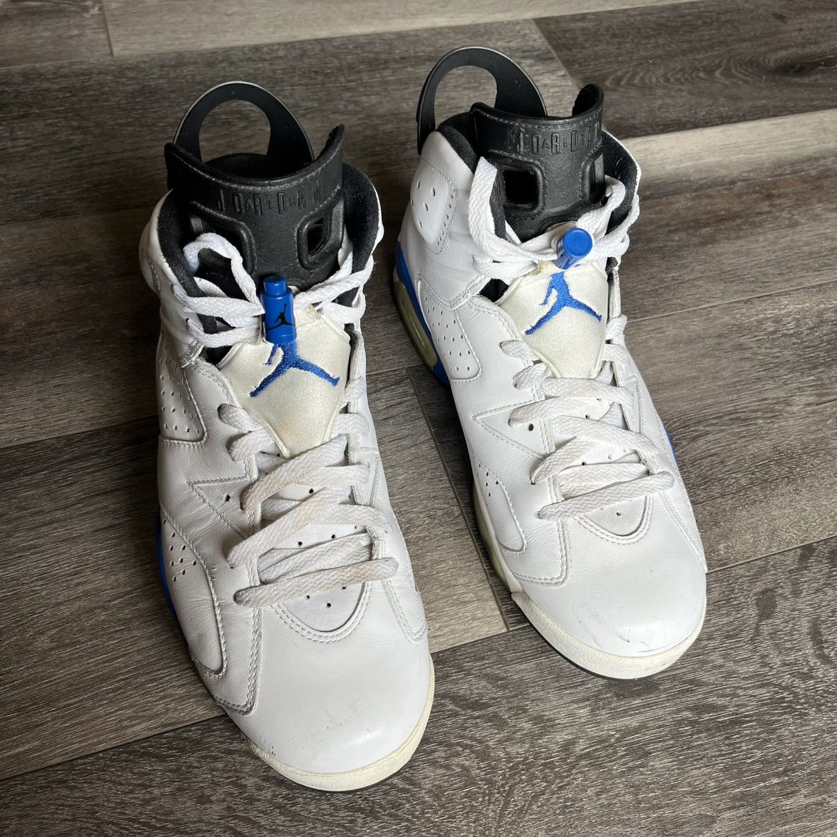 Jordan Brand × Nike Air Jordan 6 VI Retro Sport Blue 2014 Men’s Size 9.5 Shoes Size US 9.5 / EU 42-43 - 2 Thumbnail