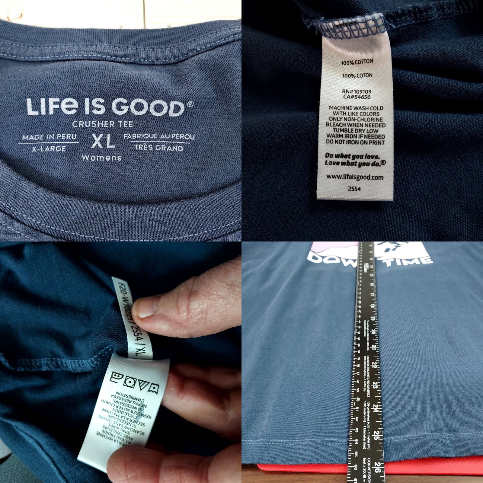 Life is Good Life Is Good Down Time Skiing Long Sleeve T-shirt Blue Women's XL T-Shirt Vintage? Size XL / US 12-14 / IT 48-50 - 8 Thumbnail