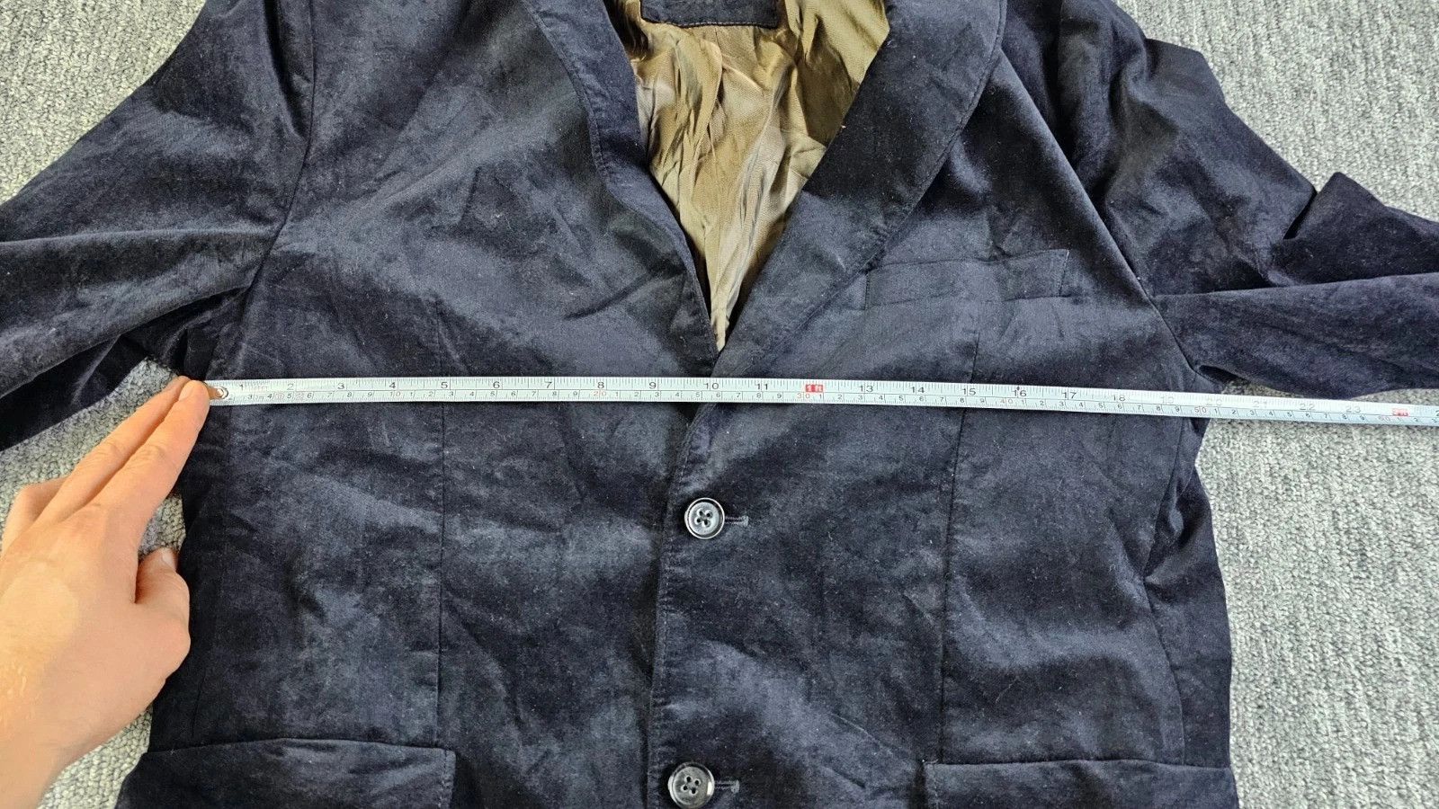 Hugo Boss Hugo Boss Coastus1-W Velvet Blazer Navy Blue 40R Size 40R - 14 Thumbnail