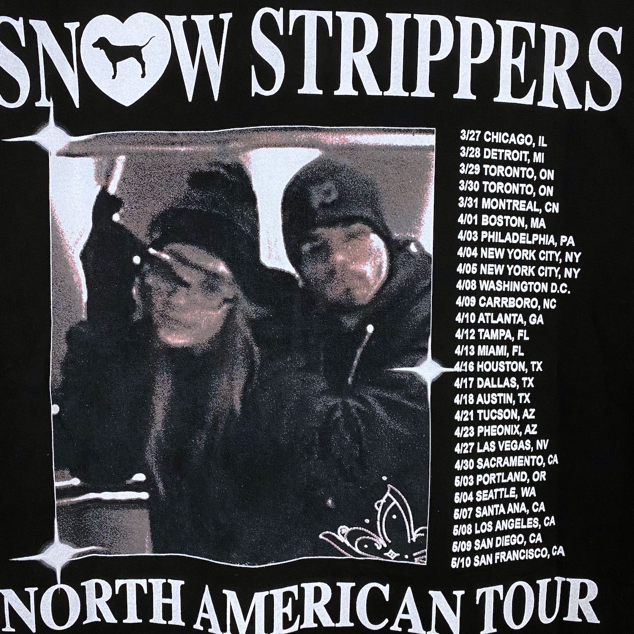 Online Ceramics ONLINE CERAMICS X SNOW STRIPPERS NIGHTKILLAZ TOUR TEE Size US XXL / EU 58 / 5 - 4 Thumbnail