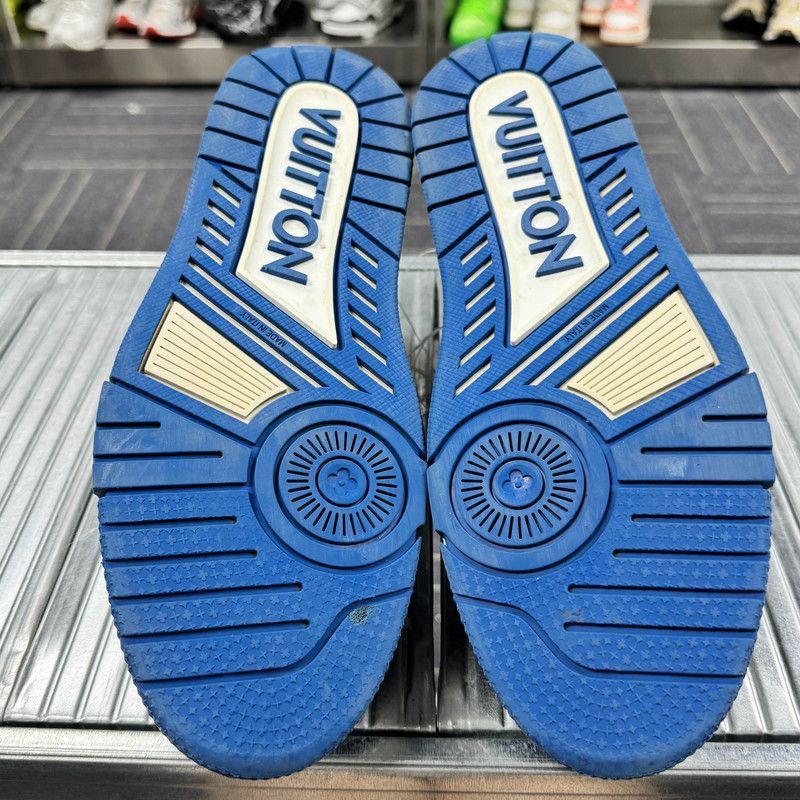 Louis Vuitton Louis Vuitton Trainer Black and Blue Sneakers -2508 Size US 8 / EU 41 - 4 Thumbnail