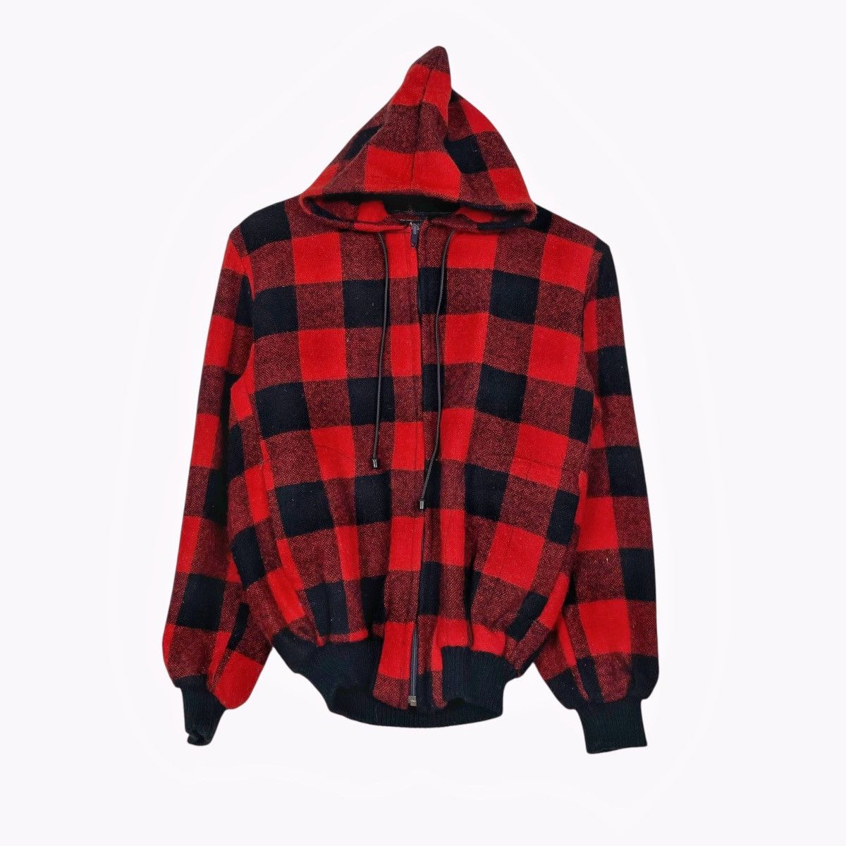 Woolrich Woolen Mills True Vintage 30s Woolrich Tartan Hooded Zipper Jacket Size US S / EU 44-46 / 1 - 1 Thumbnail