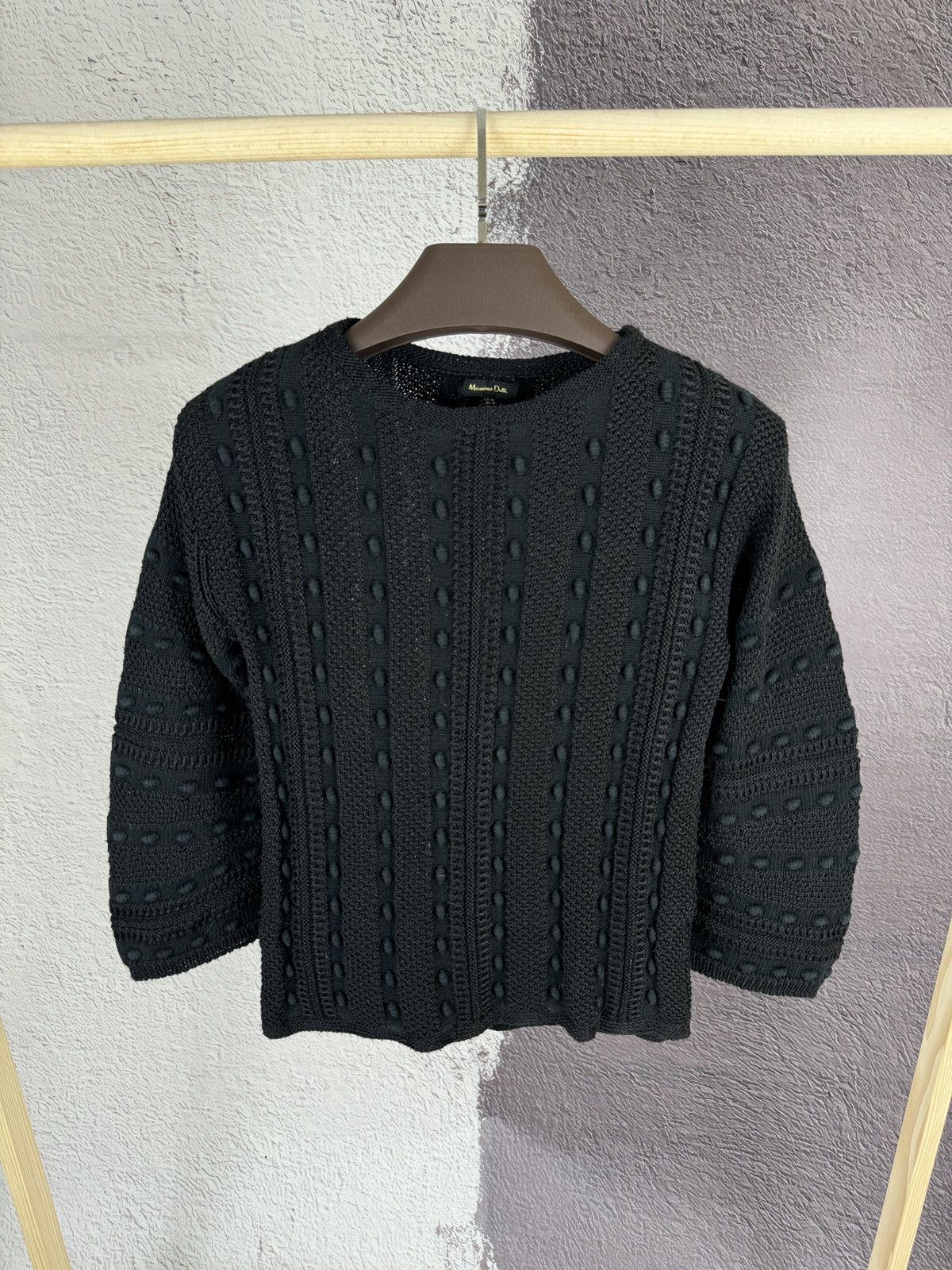Massimo Dutti Massimo Dutti black wide sleeve knitted sweater Size XS / US 0-2 / IT 36-38 - 1 Thumbnail