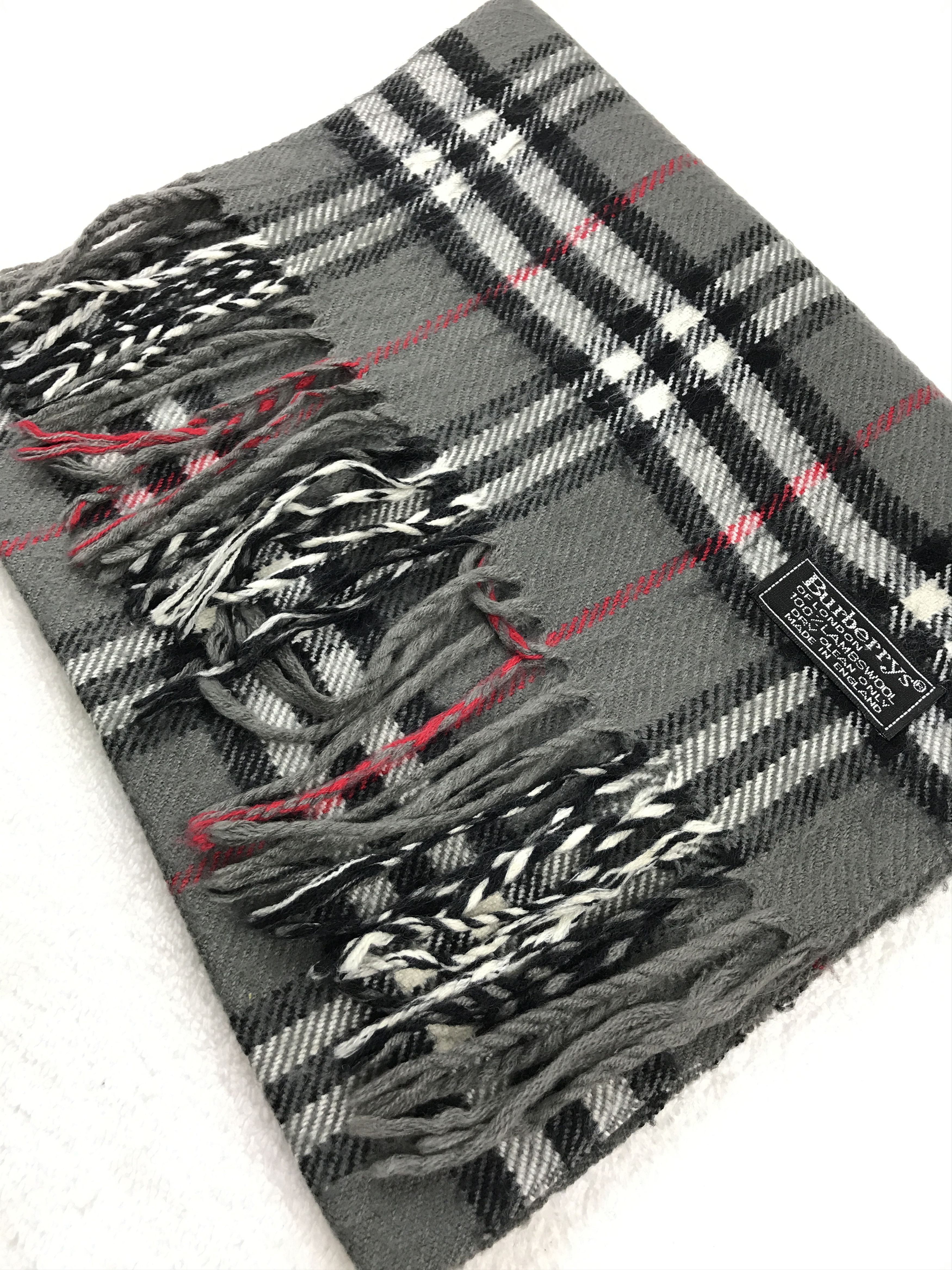 Burberry Vintage Burberry Scarf Muffler Wool Cashmere Novacheck Size ONE SIZE - 4 Thumbnail