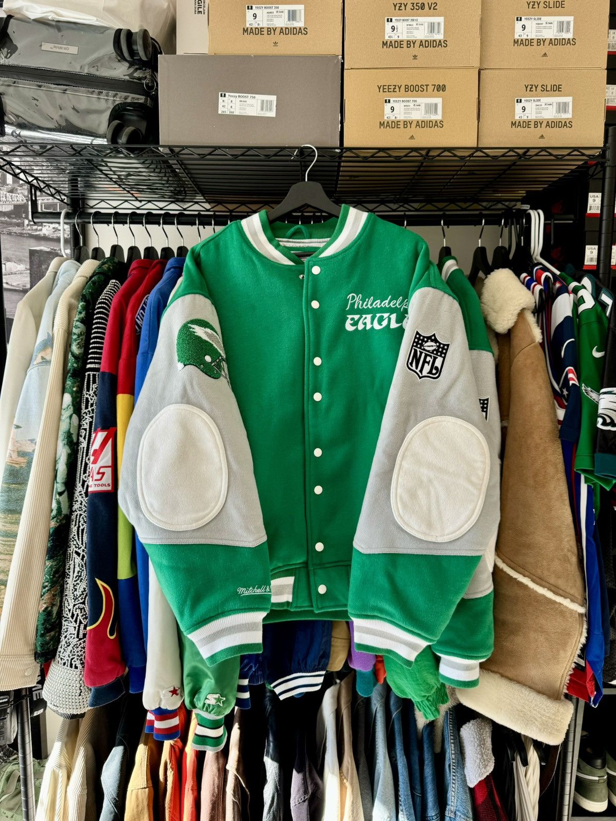 Mitchell & Ness Philadelphia Eagles Mitchell and Ness Varsity Jacket ...