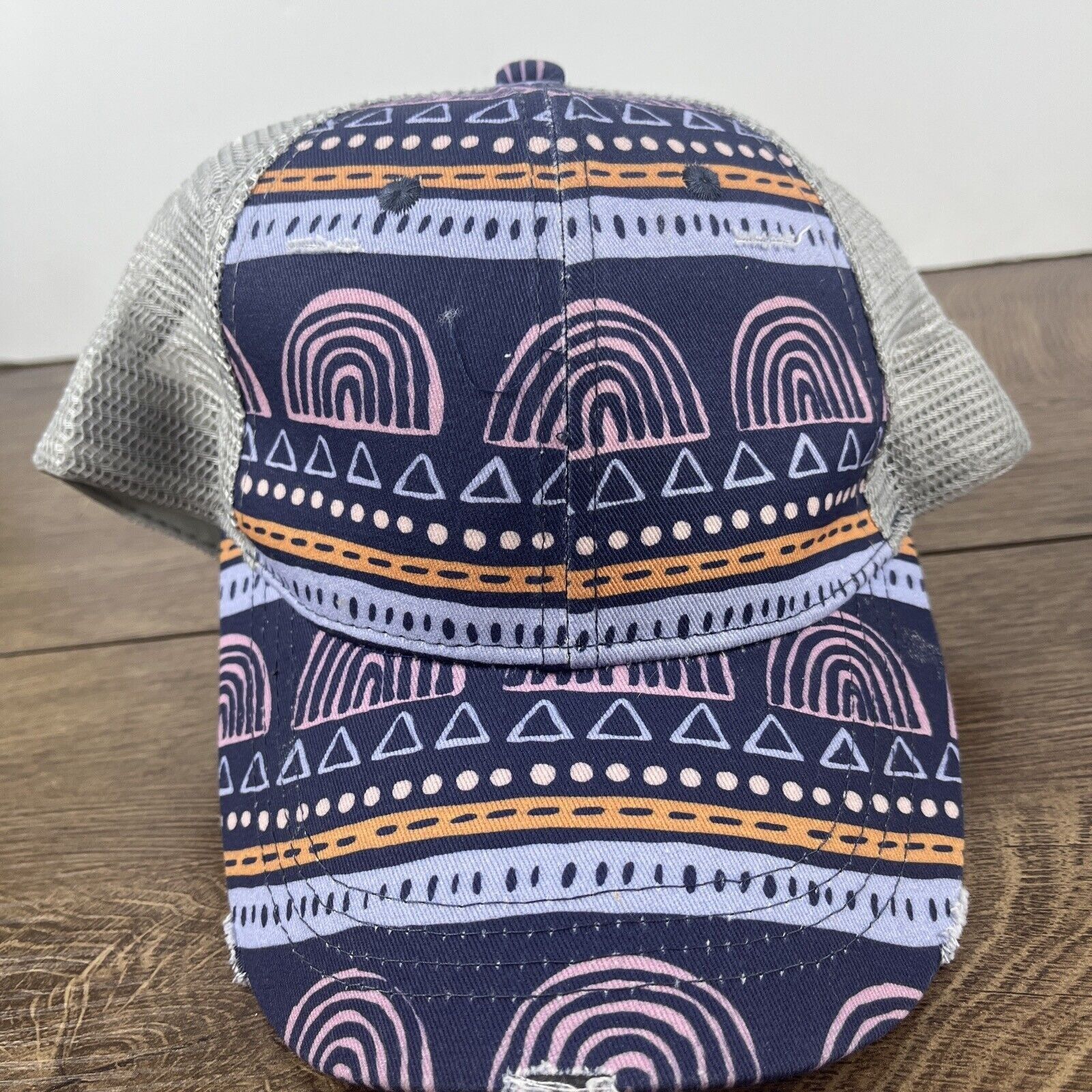 Other Blue Creative Hatr Rainbow Pyramid Blue Hat Adjustable Adult Size ONE SIZE - 5 Thumbnail