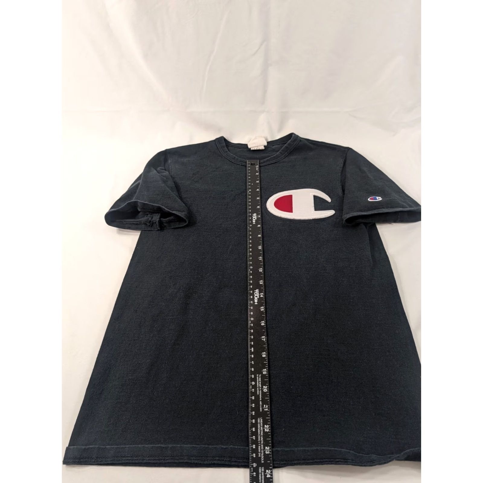 Champion Champion Shirt M Black Reverse Weave Logo Short Sleeve T-Shirt Mens Regular Casual Cotton Knit Crew Neck Size US M / EU 48-50 / 2 - 5 Thumbnail