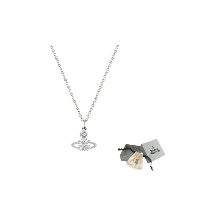 Vivienne Westwood Vivienne Westwood Reina Crystal Pendant Necklace 0079 Size ONE SIZE - 1 Thumbnail