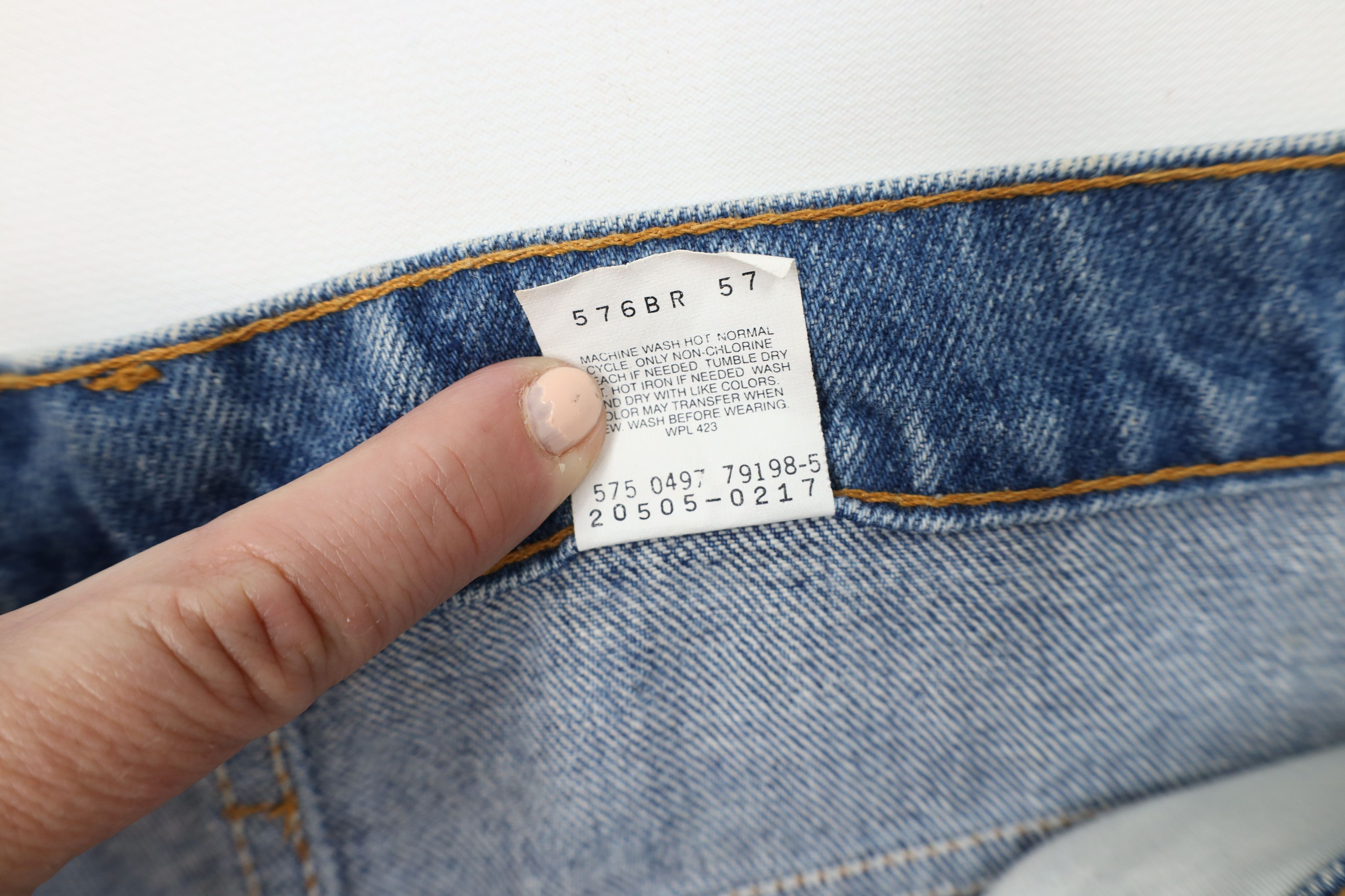 Levi's Vintage 90s Levis 505 Orange Tab Denim Jeans USA Size US 38 / EU 54 - 10 Thumbnail