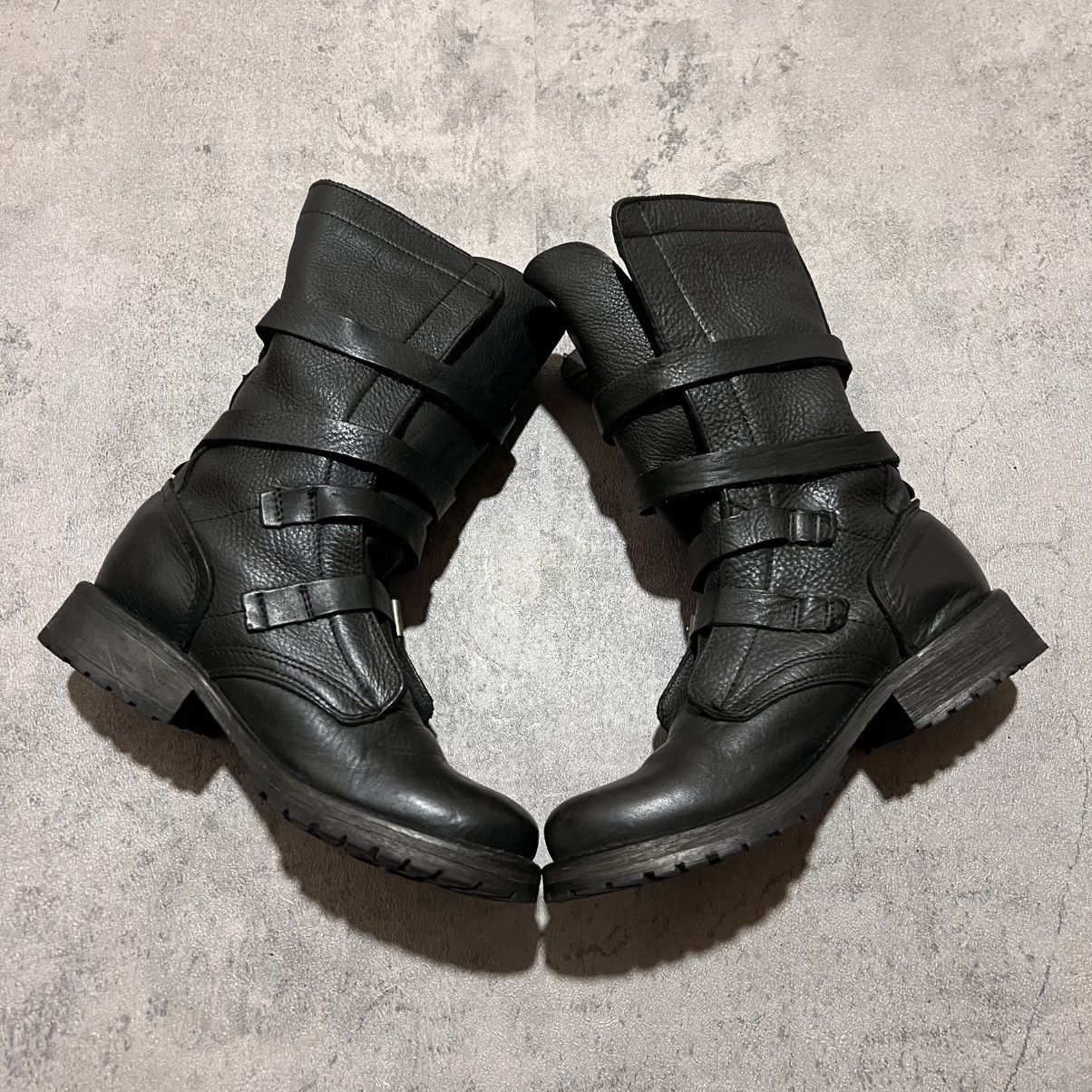 Steve Madden Steve Madden Baddit Leather Boots AS 98 Guidi Style Size US 5 / IT 35 - 3 Thumbnail