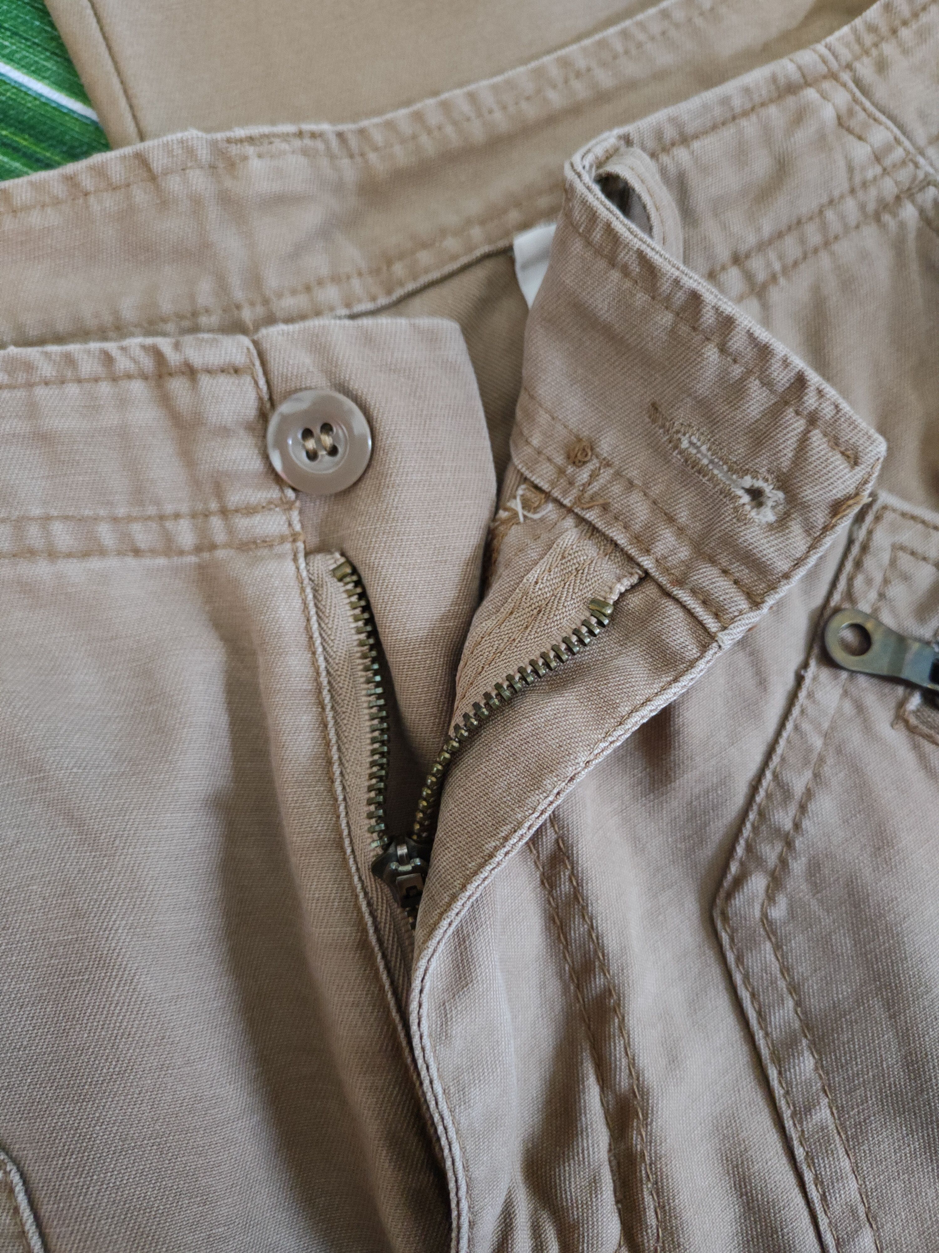 Japanese Brand Six-Star Beige Multipocket Tactical Cargo Pants #S1258 Size US 31 - 14 Thumbnail