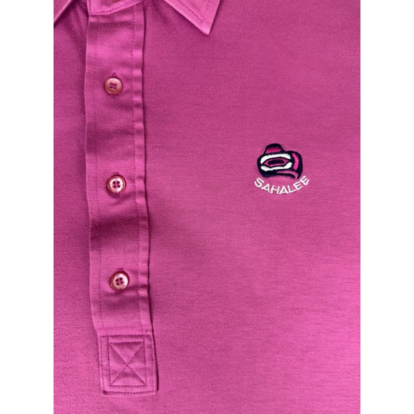 Vintage Titleist Polo Shirt Mens 1XL Pink Golf Pga Short Sleeve Collared Logo Pullover Casual Retro Sports Outdoor Tennis 90s, Men's — image 4 of 6