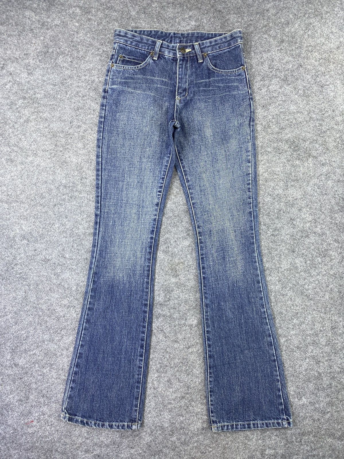 Japanese Brand Blue Wash Flare Jeans - J984