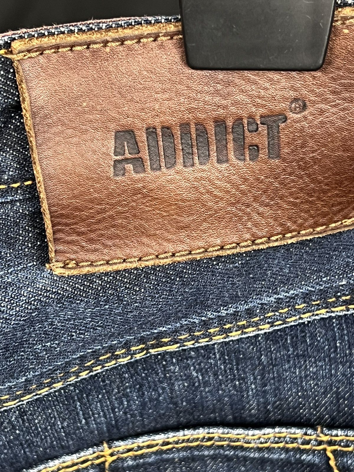 ADDICT × Addict Clothes Japan × Vintage 🔴 Vintage Addict clothing jeans Size US 28 / EU 44 - 6 Thumbnail