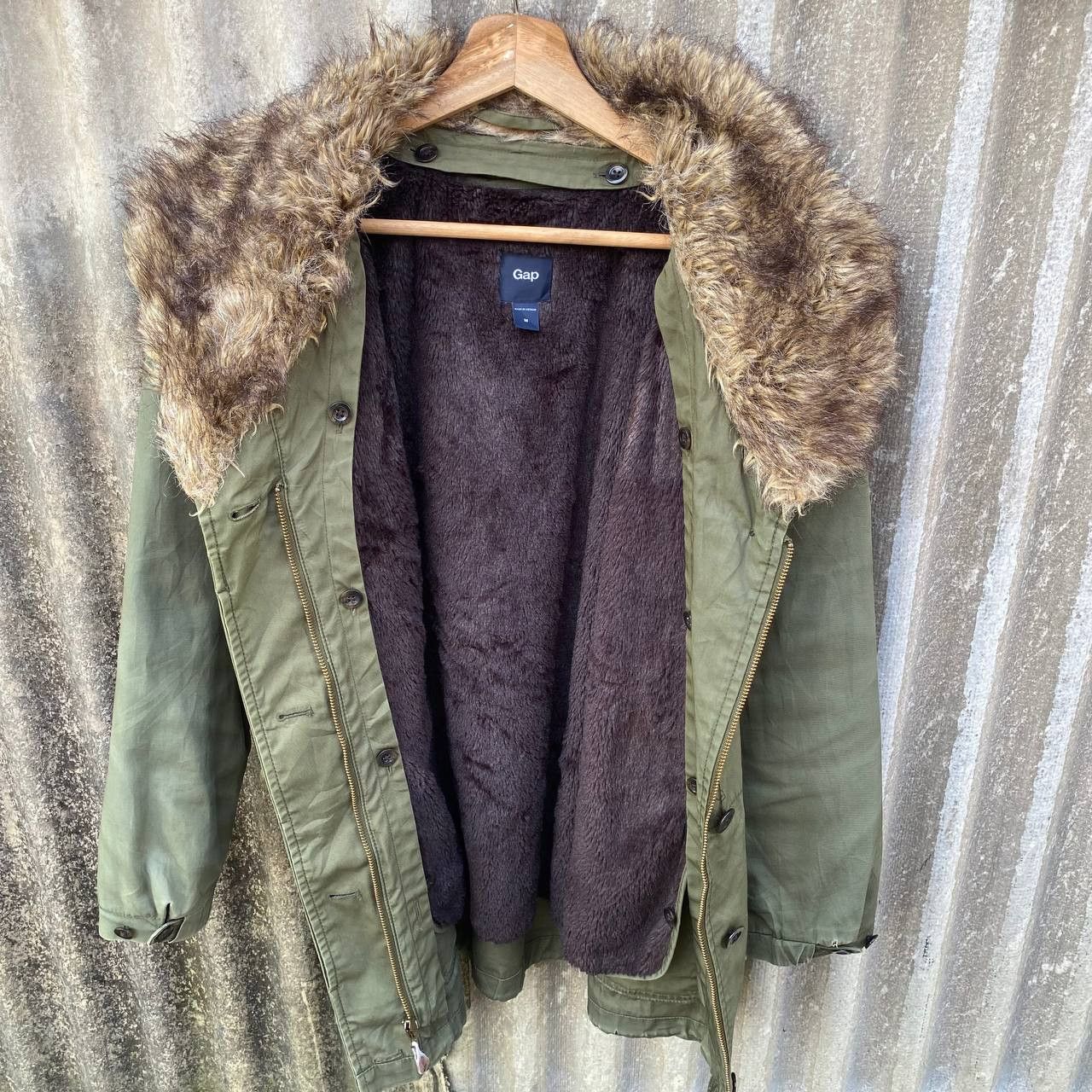 Gap × If Six Was Nine × Vintage Vintage Gap Faux Fur Fleece Lined Jacket Size US M / EU 48-50 / 2 - 2 Thumbnail