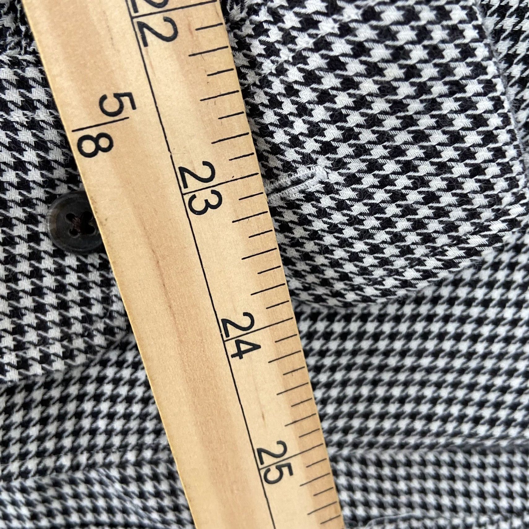 Polo Ralph Lauren VINTAGE Polo Ralph Lauren Long Sleeve Button-Up Shirt Adult Extra Large Herringbone Black White Mens Size US L / EU 52-54 / 3 - 8 Thumbnail