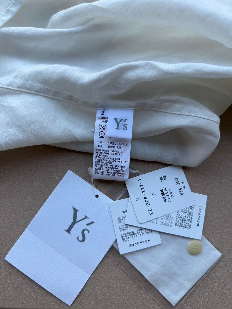 Y's Y's 2023SS Zen Silence Irregular shirt Size US M / EU 48-50 / 2 - 6 Thumbnail