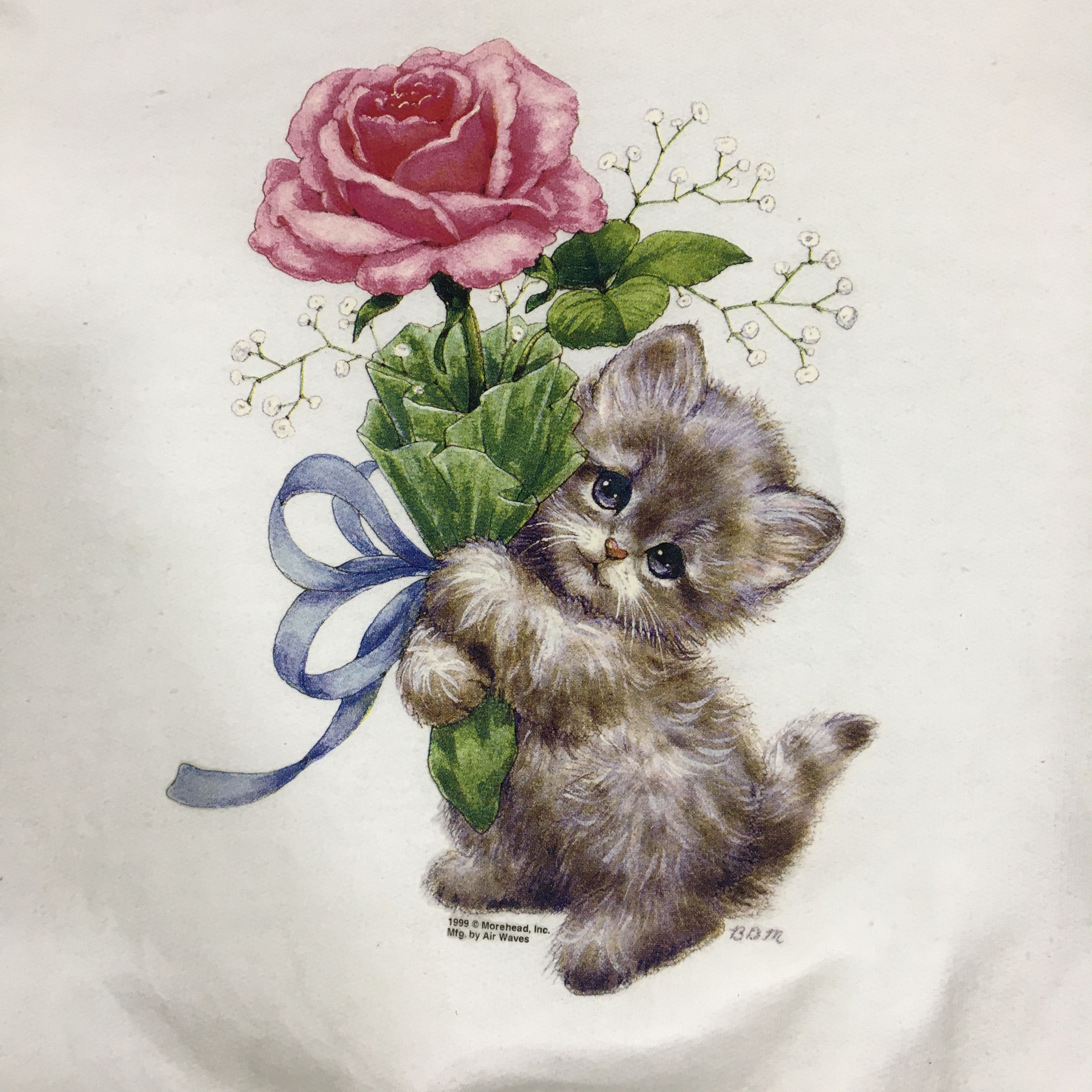 Habitat × Jerzees Vintage Jerzees Art Of Kitten Crewneck Sweatshirt Size M / US 6-8 / IT 42-44 - 5 Thumbnail