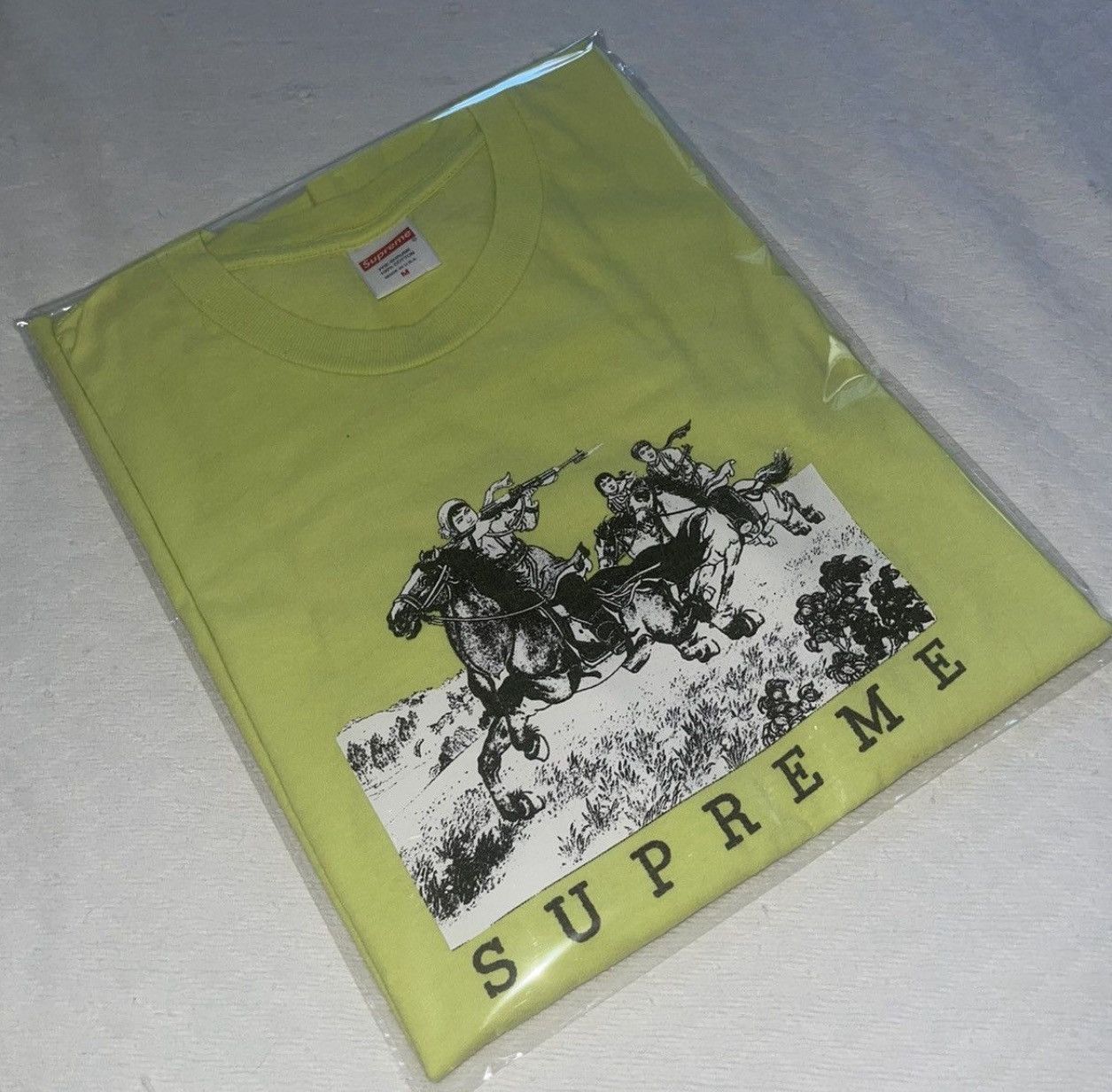 Supreme SUPREME RIDERS TEE LIME SIZE MEDIUM Size US M / EU 48-50 / 2 - 2 Thumbnail