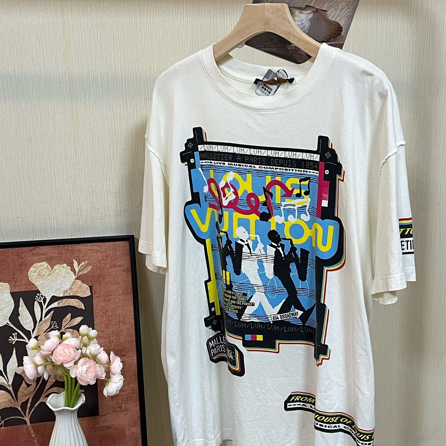 Louis Vuitton Louis Vuitton Musical Composition Print T-Shirt Size L Size US L / EU 52-54 / 3 - 1 Thumbnail