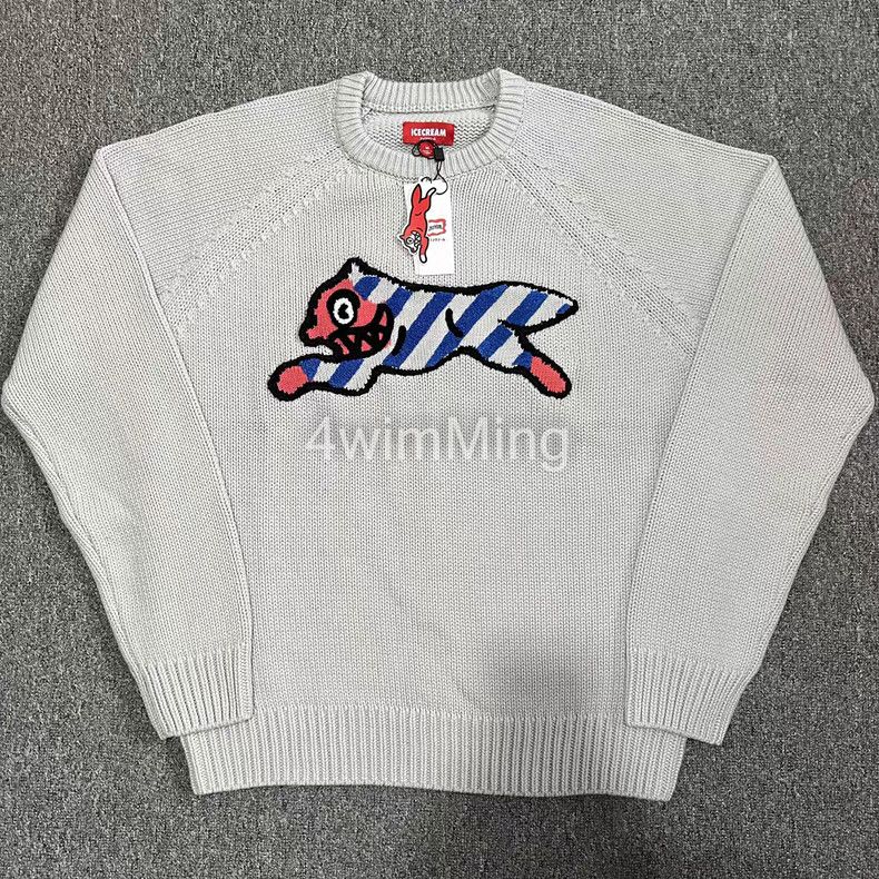 Billionaire Boys Club Hand Embroidered Patchwork Stripe Running Dog Sweater Q7 Size US M / EU 48-50 / 2 - 1 Thumbnail