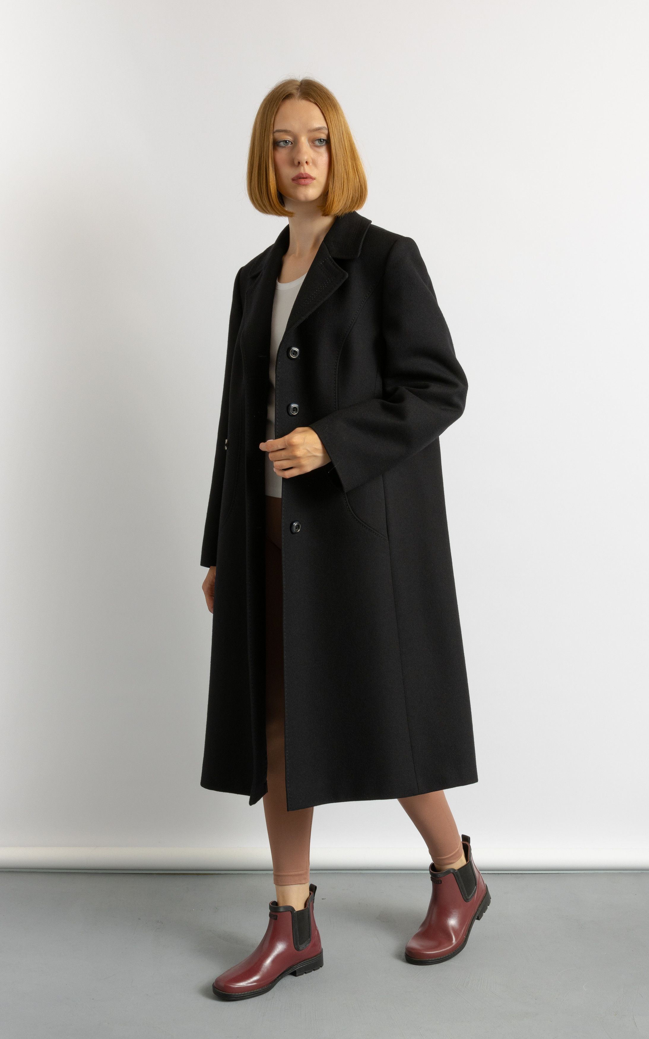 Vintage Women Vintage 80s coat long wool outerwear winter coat 5357 Size M / US 6-8 / IT 42-44 - 2 Thumbnail