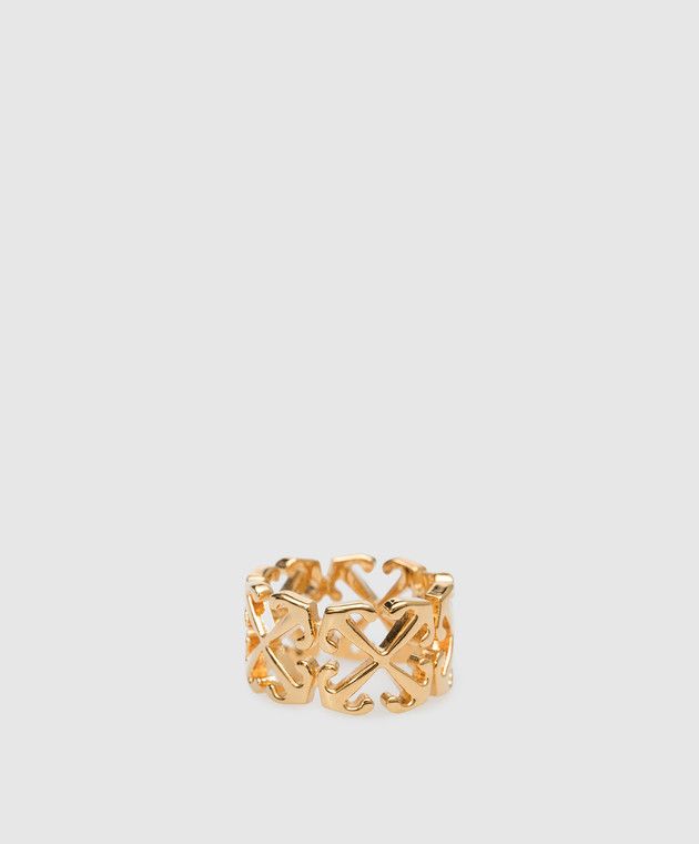 Off-White o1y1225 Size : 6.75 US / Ring in Gold Size ONE SIZE - 1 Thumbnail