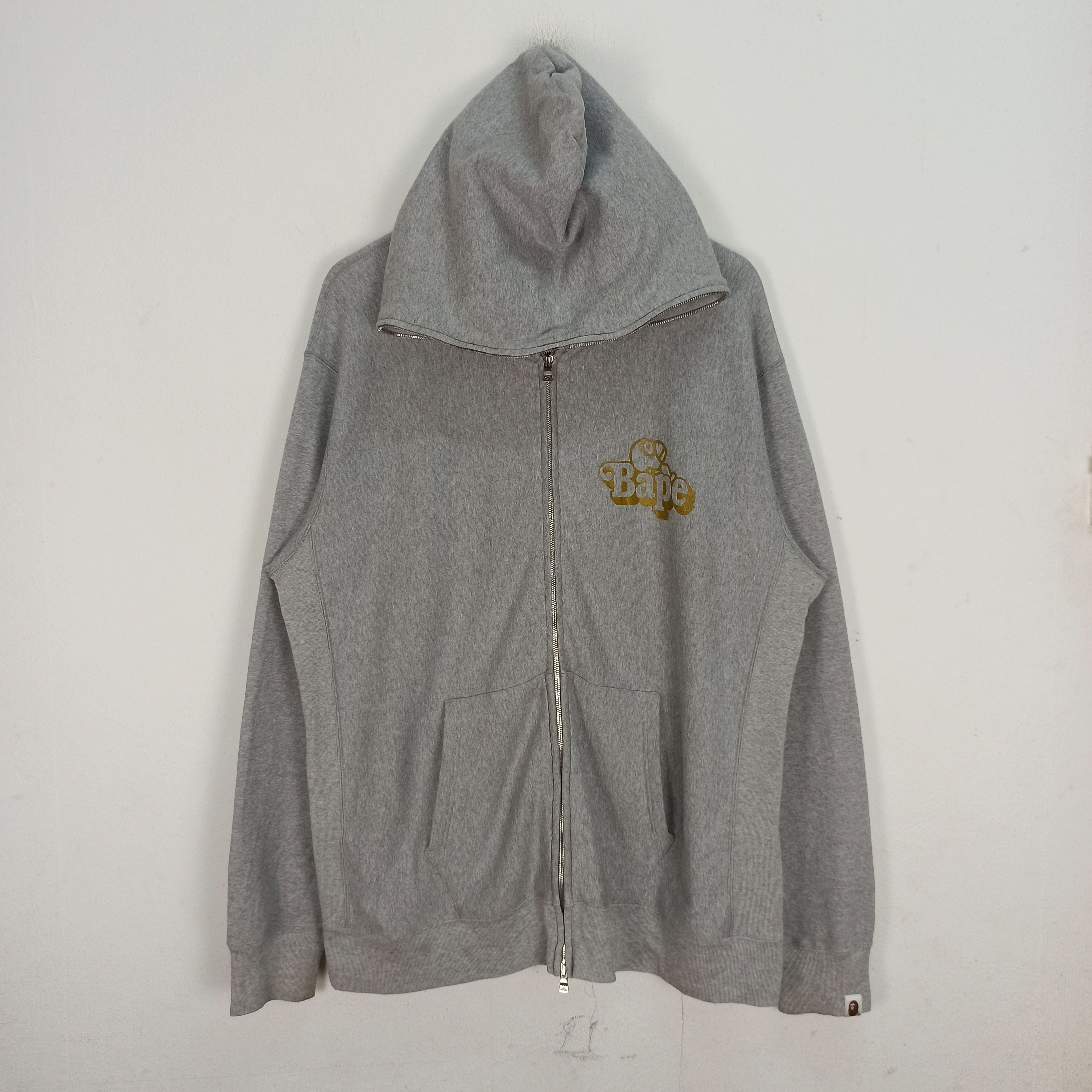 Bape BAPE Milo All-Star Full Zip Hoodie Gray X Gold A Bathing Ape Size US XL / EU 56 / 4 - 5 Thumbnail