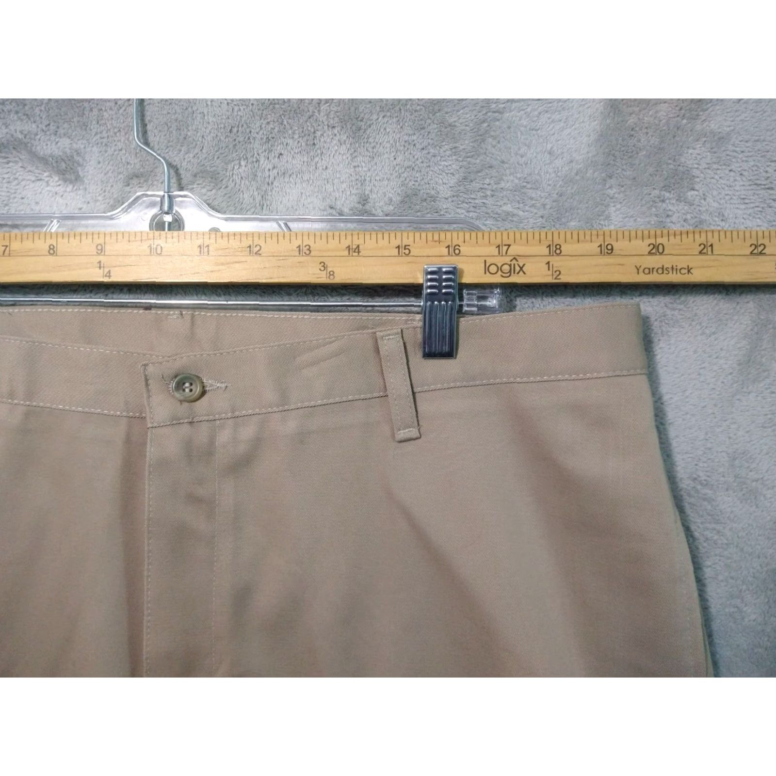 Wrangler Timber Creek Wrangler Pants Mens 40x29 Beige Chino Classic Fit Flat Front Size US 40 / EU 56 - 3 Thumbnail