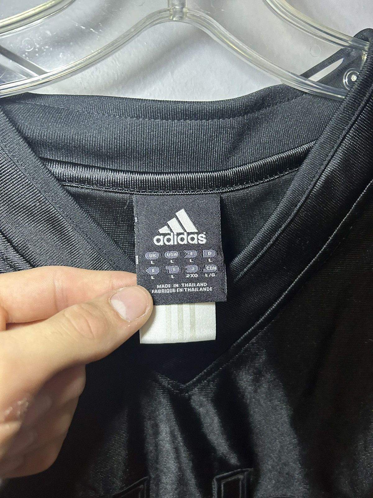 Adidas Vintage Adidas #1 basketball jersey Size US L / EU 52-54 / 3 - 3 Thumbnail