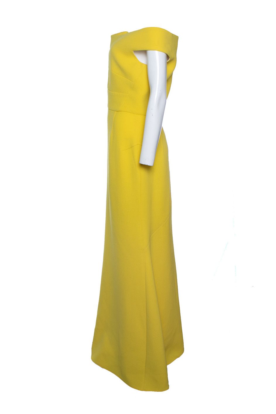 Roland Mouret Roland Mouret, Sleeves maxi dress in yellow Size L / US 10 / IT 46 - 4 Thumbnail