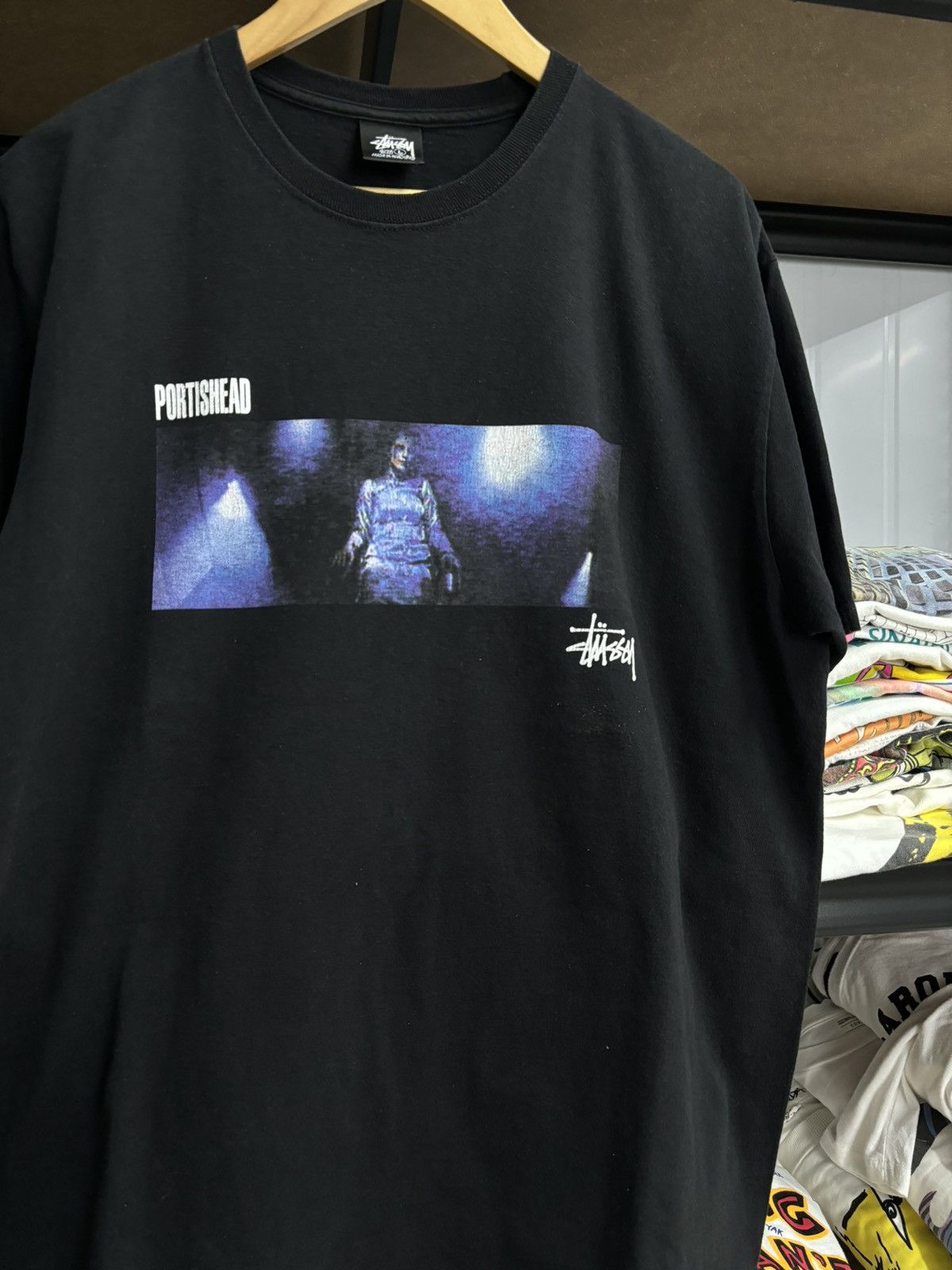 Band Tees × Stussy RARE! Portishead X Stussy 2022 Drop Very Good Size Size US L / EU 52-54 / 3 - 3 Thumbnail