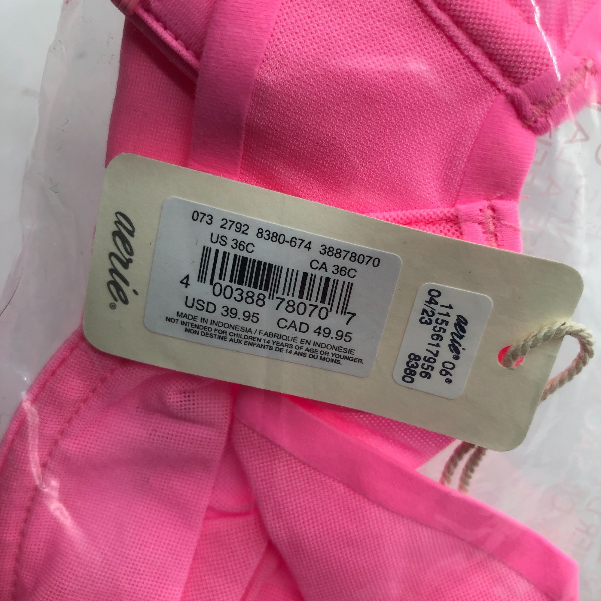 Other Smoothez by Aerie Bra Balconette Sheer Mesh Unlined Underwir Size ONE SIZE - 4 Thumbnail