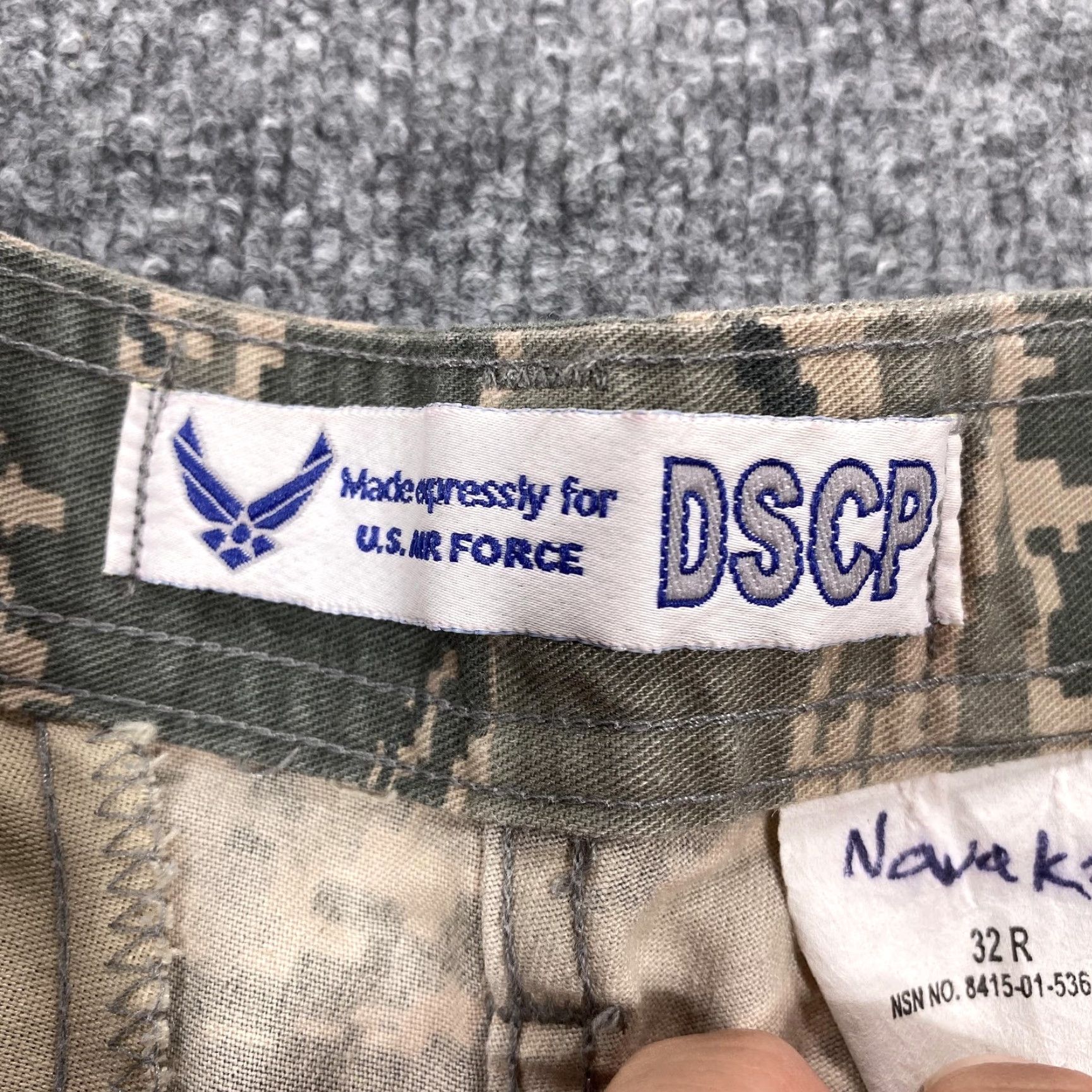 Vintage Propper International Cargo Pants Mens 32x32 Green Camouflage Air Force Utility Pants Size US 32 / EU 48 - 3 Thumbnail