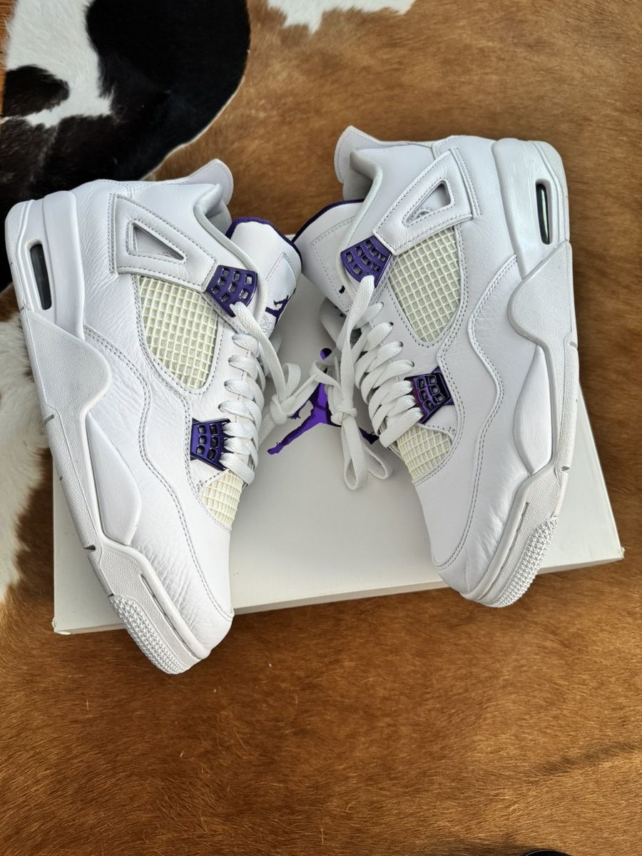 Jordan Brand Air Jordan 4 Retro Metallic Purple Size US 10 / EU 43 - 4 Thumbnail