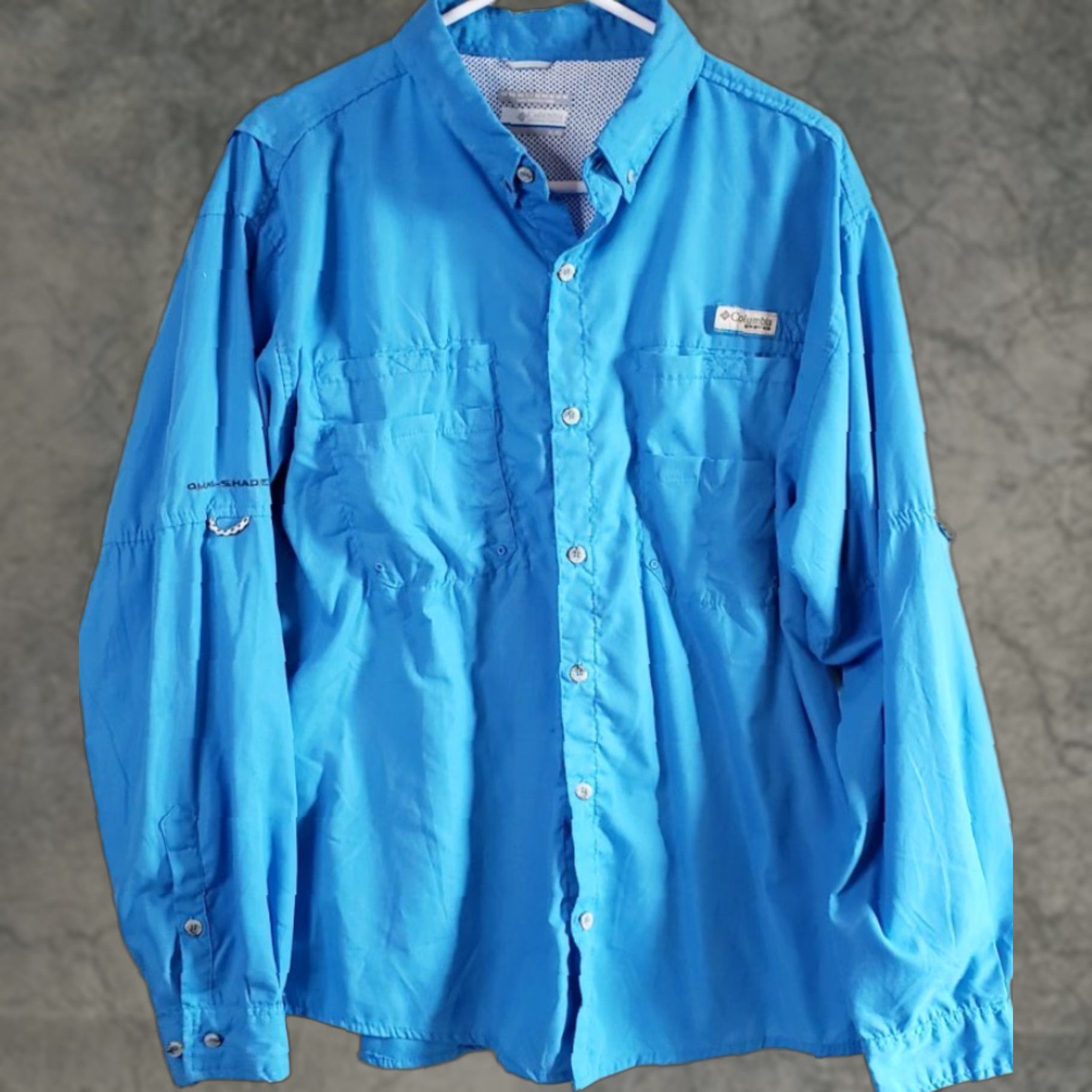 Vintage Columbia PFG Omni Shade Long Sleeve Button-Down Shirt XL Mens Blue Fish Pattern Shirt Size US XL / EU 56 / 4 - 1 Thumbnail