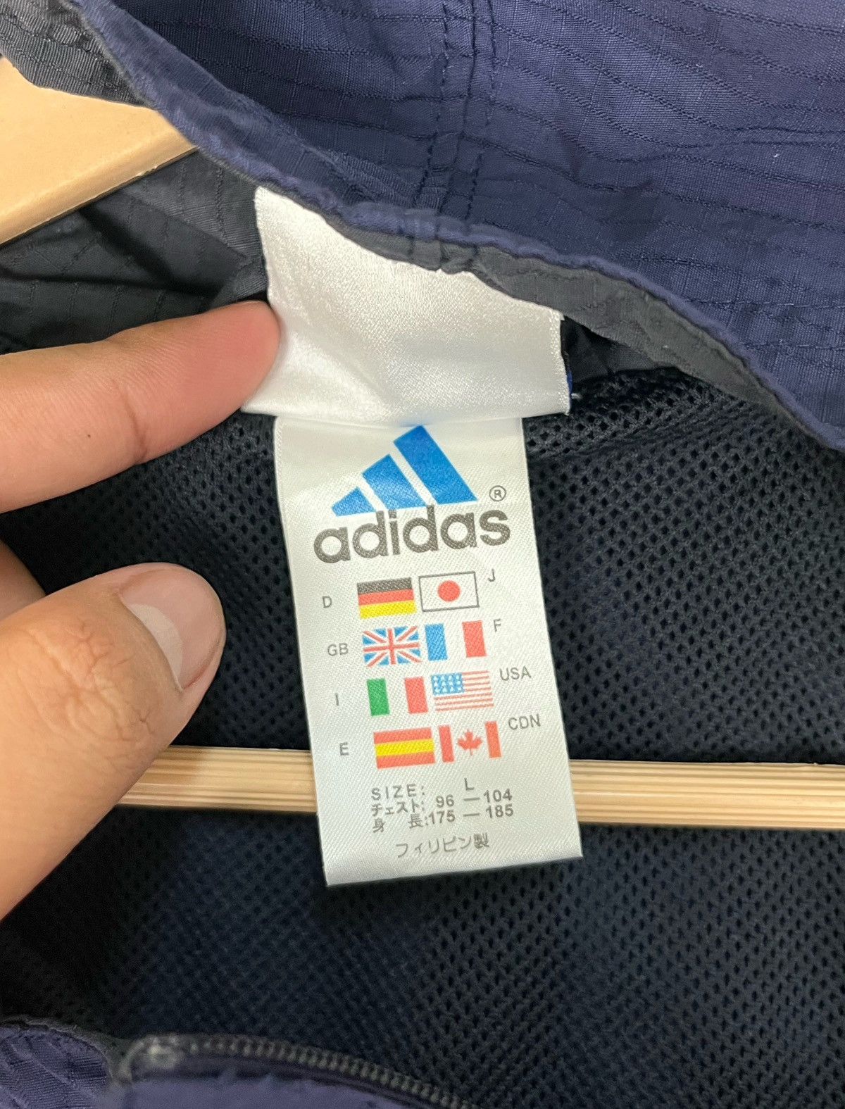 Adidas × Vintage Vintage Adidas Side Zipper Light Hoodie Jacket Size US L / EU 52-54 / 3 - 12 Thumbnail