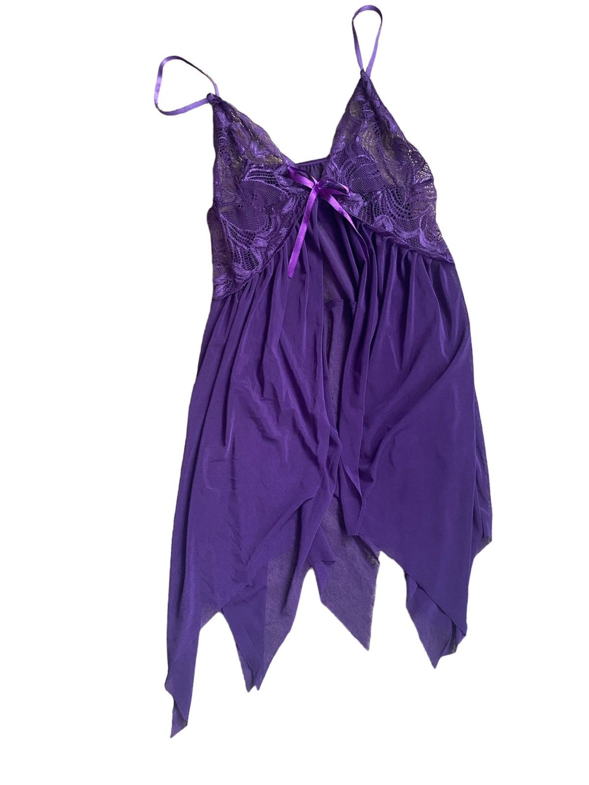 Vintage Purple Lace Lingerie Top Size M / US 6-8 / IT 42-44 - 1 Thumbnail