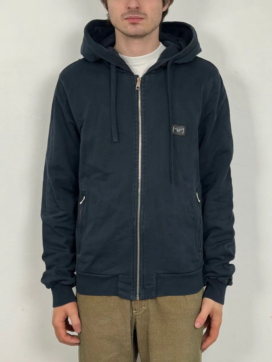 Dolce & Gabbana 2010s Dolce & Gabbana Navy Zip-up Hoodie Size US M / EU 48-50 / 2 - 2 Thumbnail