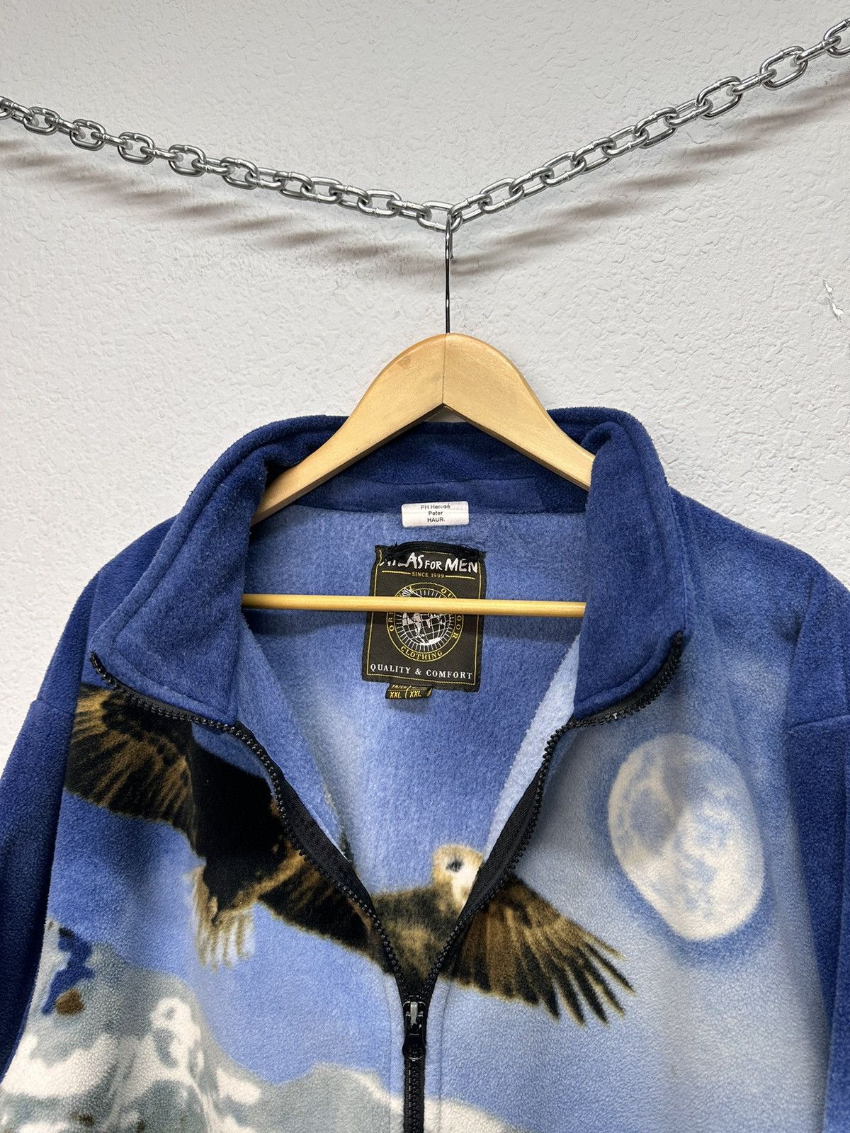 Other Vintage Animal Eagle🦅 Fleece Wolf 🐺 Sherpa Jacket USA Size US XXL / EU 58 / 5 - 7 Thumbnail