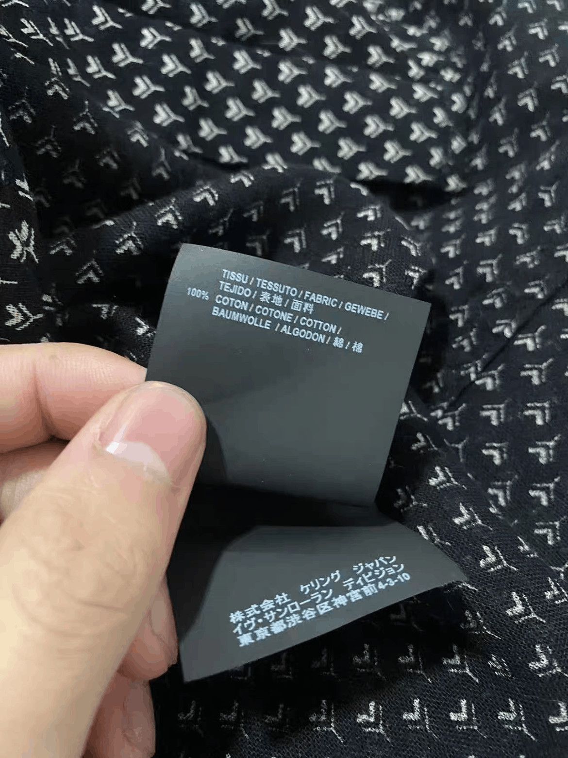 Saint Laurent Paris Saint Laurent Paris Small Y Logo Monogram Shirt Size US S / EU 44-46 / 1 - 5 Thumbnail