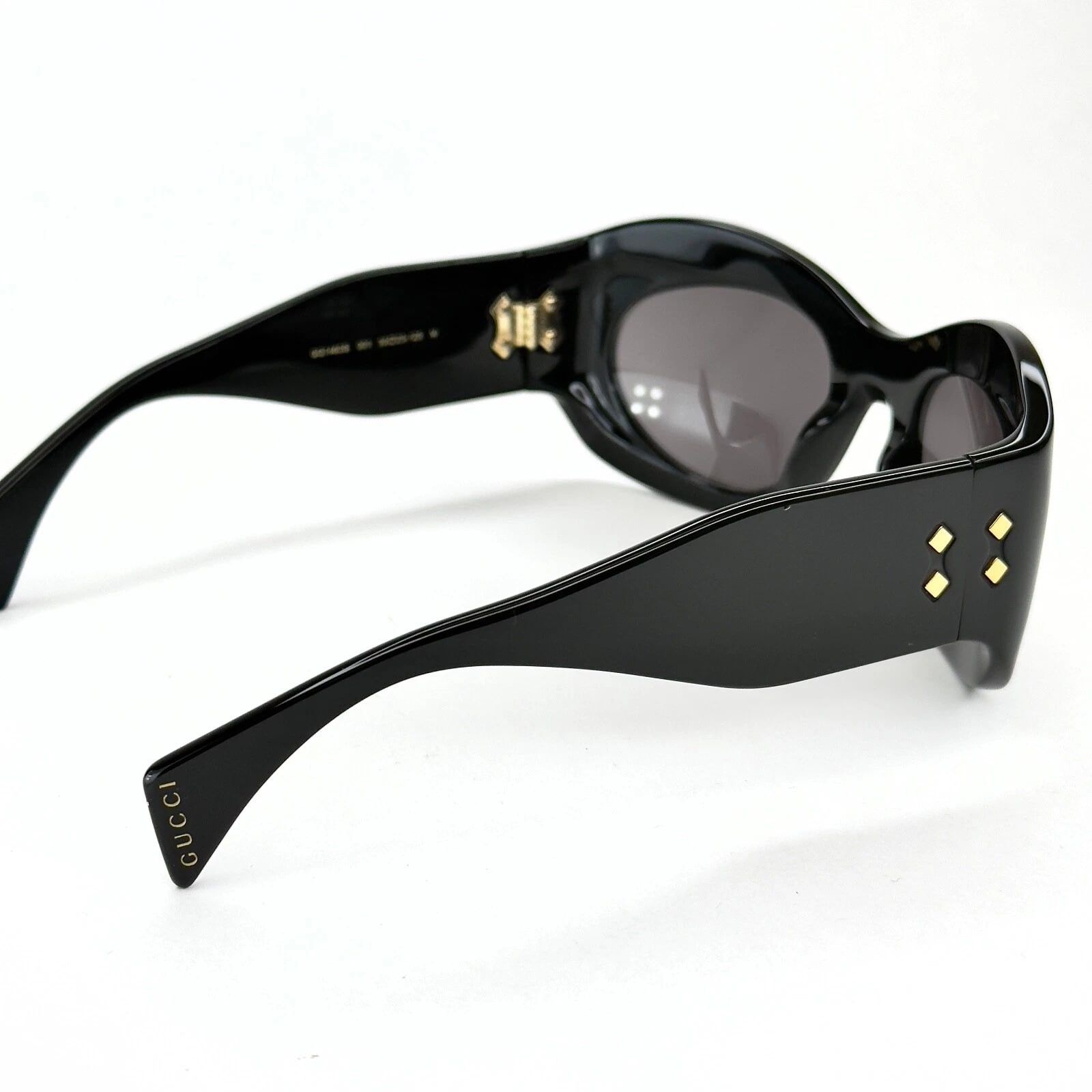 Gucci GUCCI 1463 Black Bold Oversized Mask Gg1463S 001 Sunglasses Size ONE SIZE - 3 Thumbnail