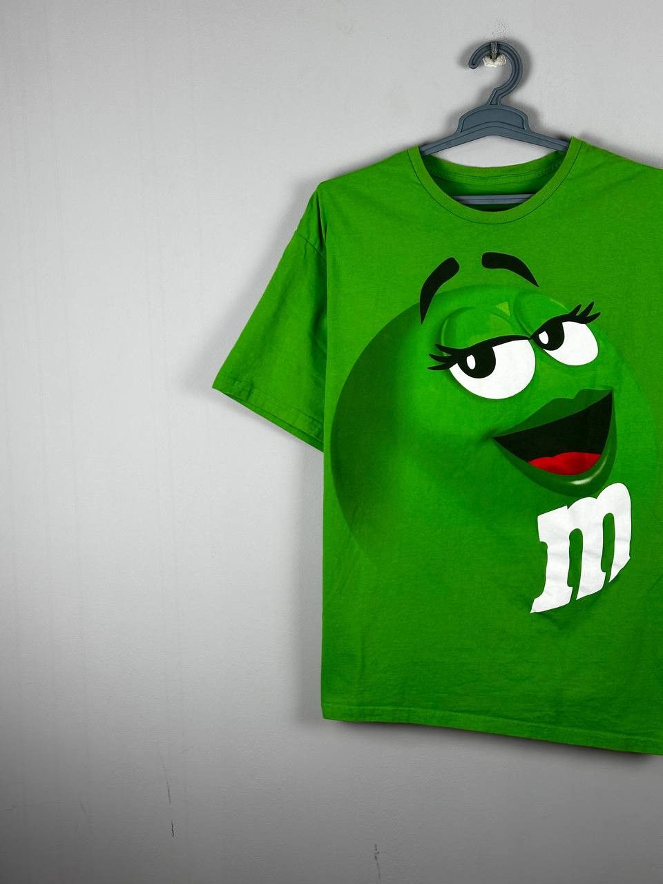 Vintage Vintage M&Ms Big Logo Green Candy Shirt Size US XL / EU 56 / 4 - 2 Thumbnail