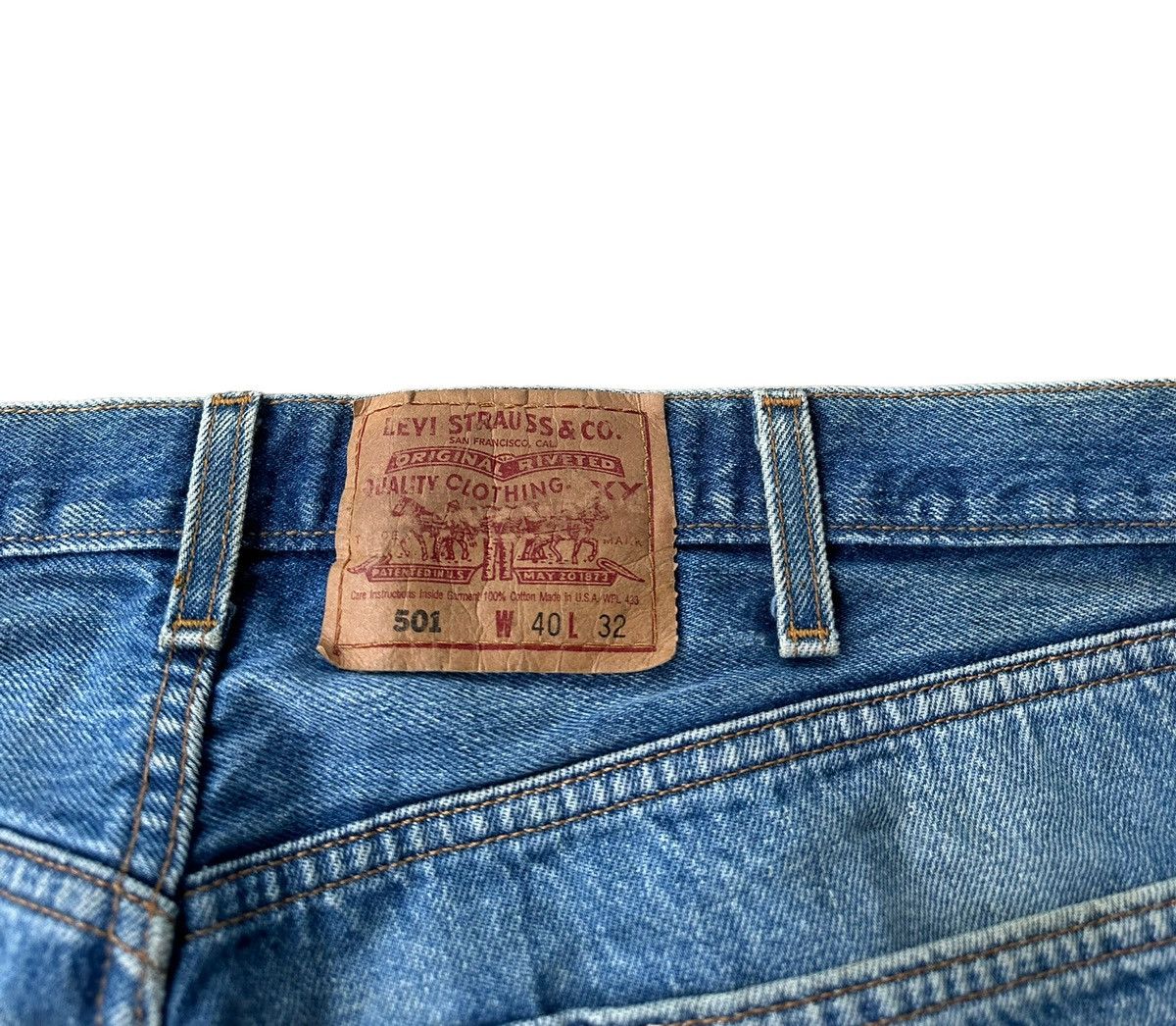 Levi's Vintage 90s Levi’s 501 top button 511 denim jeans Size US 38 / EU 54 - 7 Thumbnail