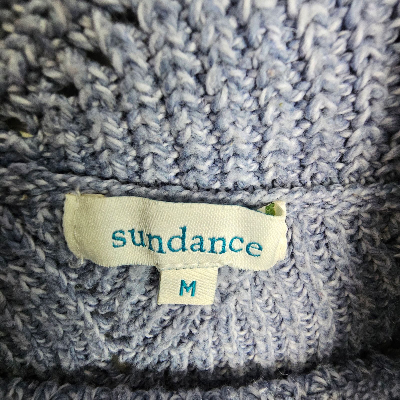 Other Sundance Blue Turtleneck Sweater Cotton Silk Blend Women M Size M / US 6-8 / IT 42-44 - 6 Thumbnail