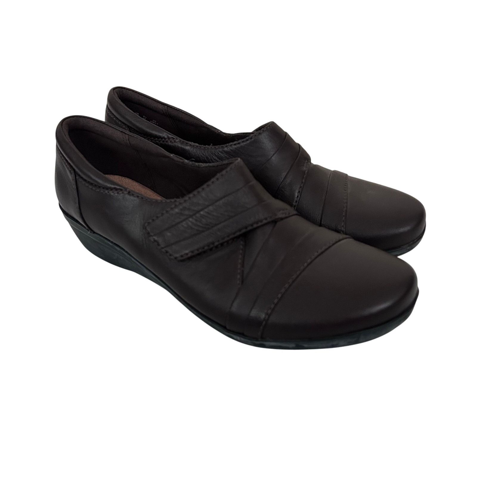 Clarks Clarks Everlay Tara Brown Leather Loafers Sz 6.5 Size US 6.5 / IT 36.5 - 1 Thumbnail