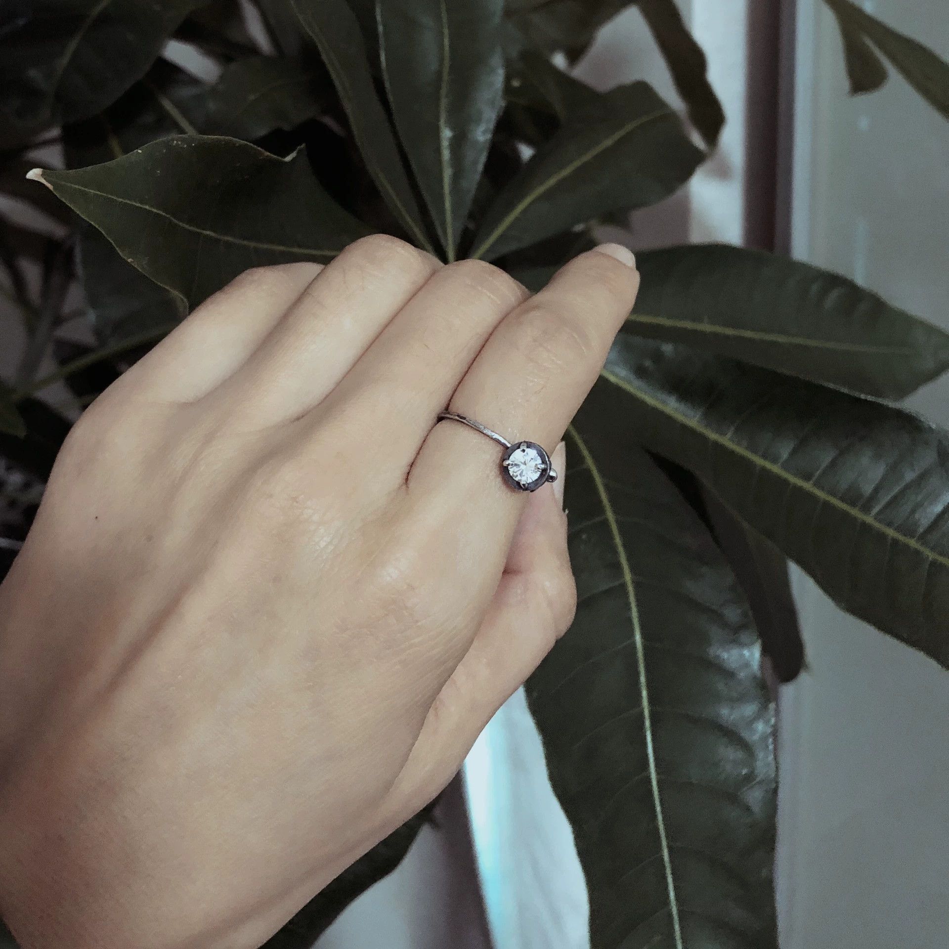 DETAJ Detaj Zircon Seed Vintage Sterling Silver Ring Size ONE SIZE - 5 Thumbnail